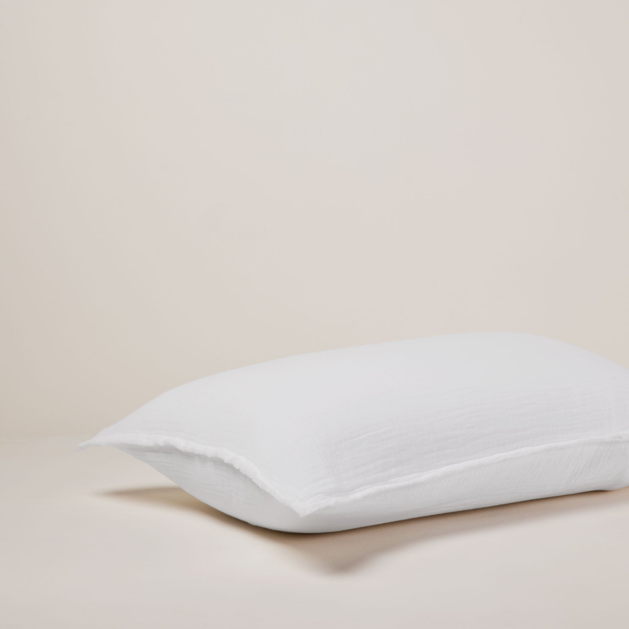 Lot de 2 taies d'oreiller LOU blanc coton