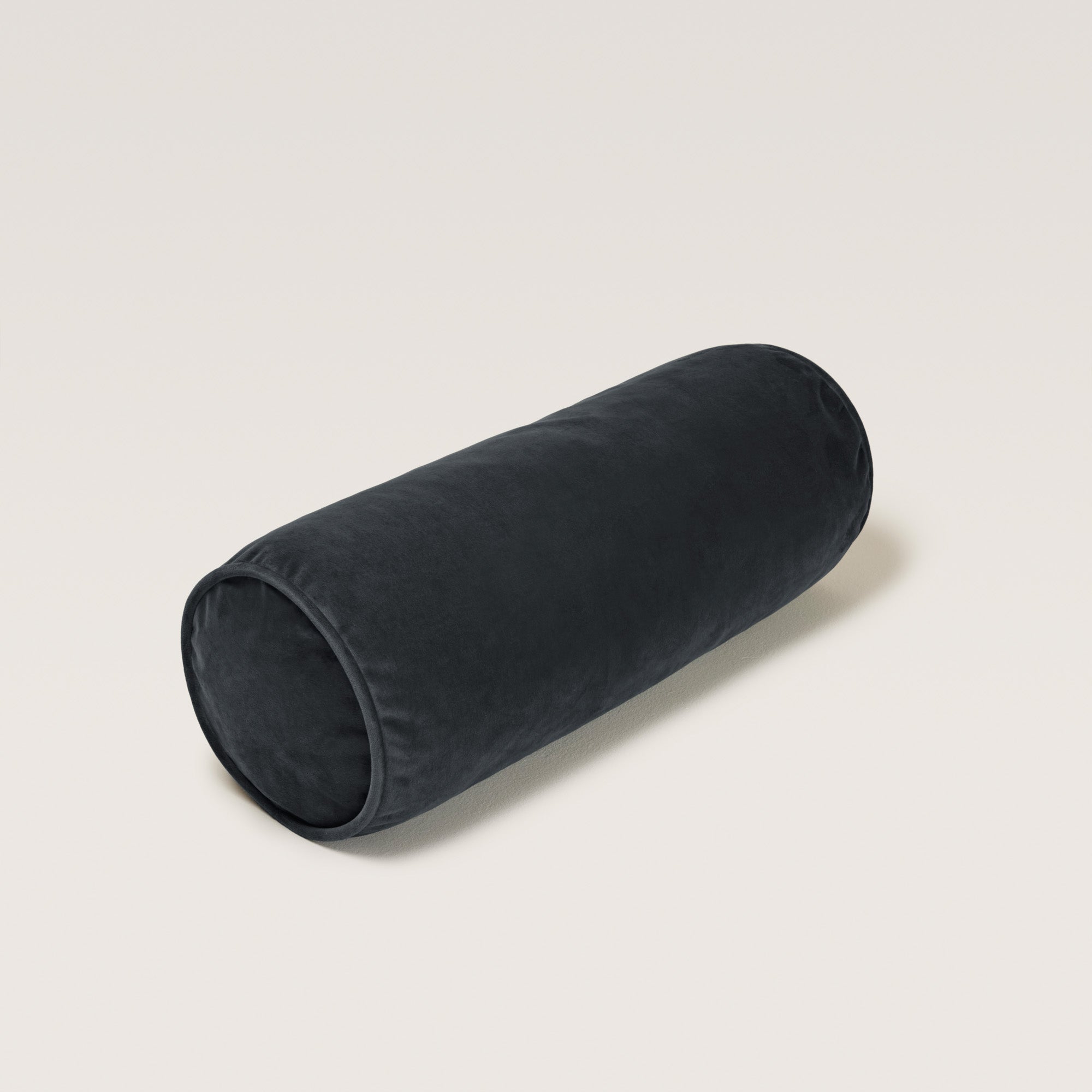 Lot de 2 traversins CESARE velours vintage graphite