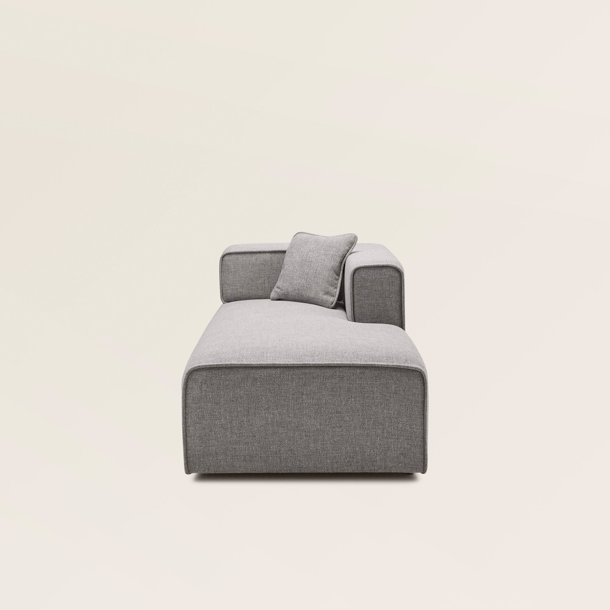 Méridienne modulable D ANDERS gris moyen chiné