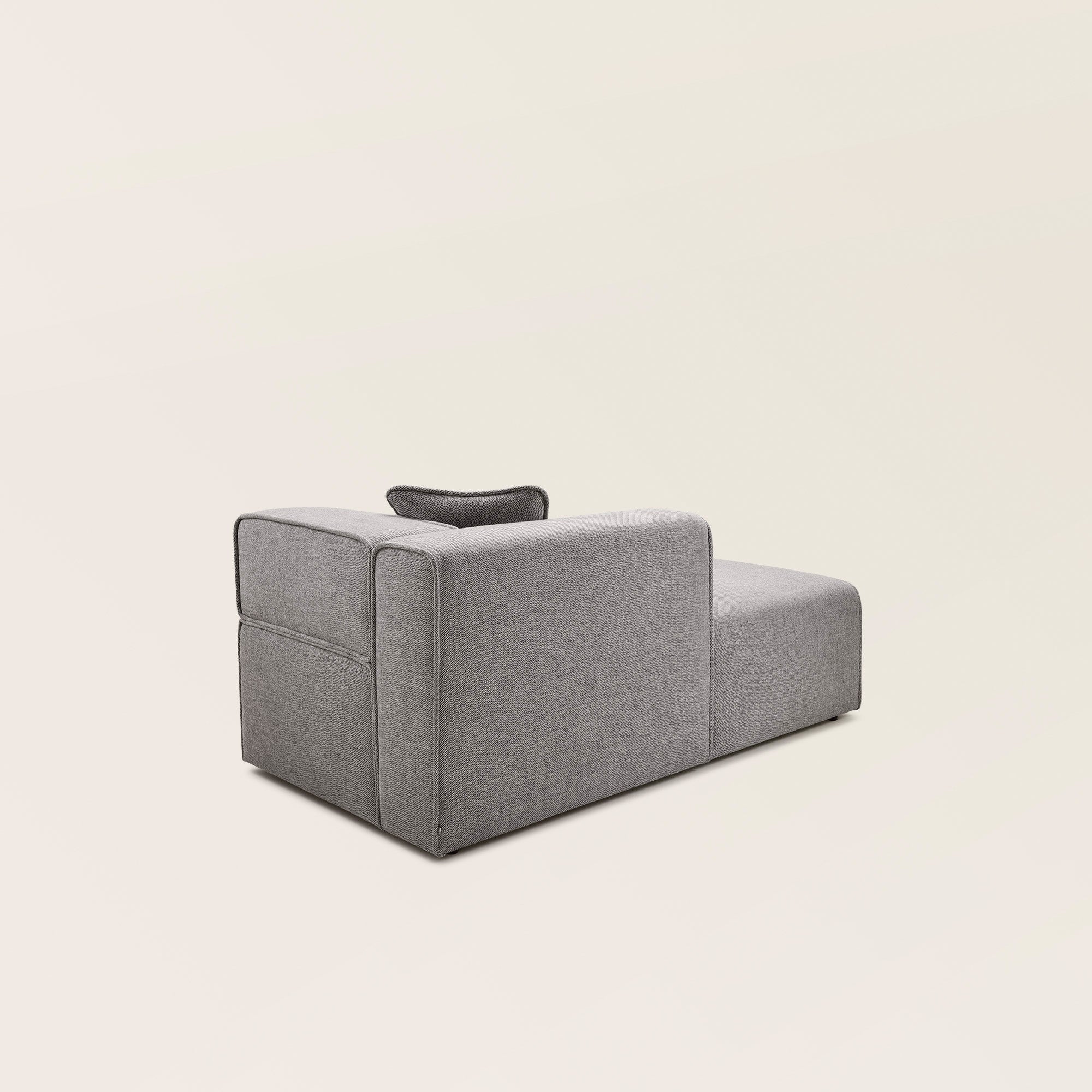 Méridienne modulable D ANDERS gris chiné