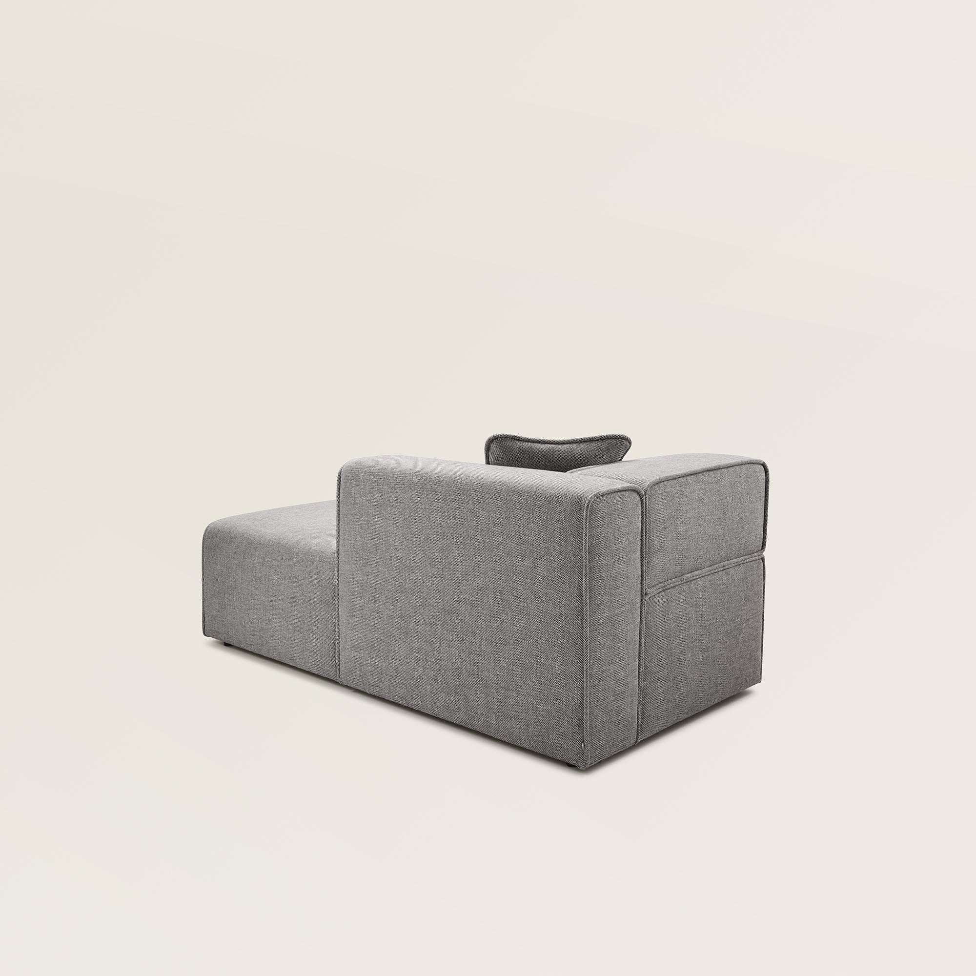 Méridienne modulable G ANDERS gris moyen chiné