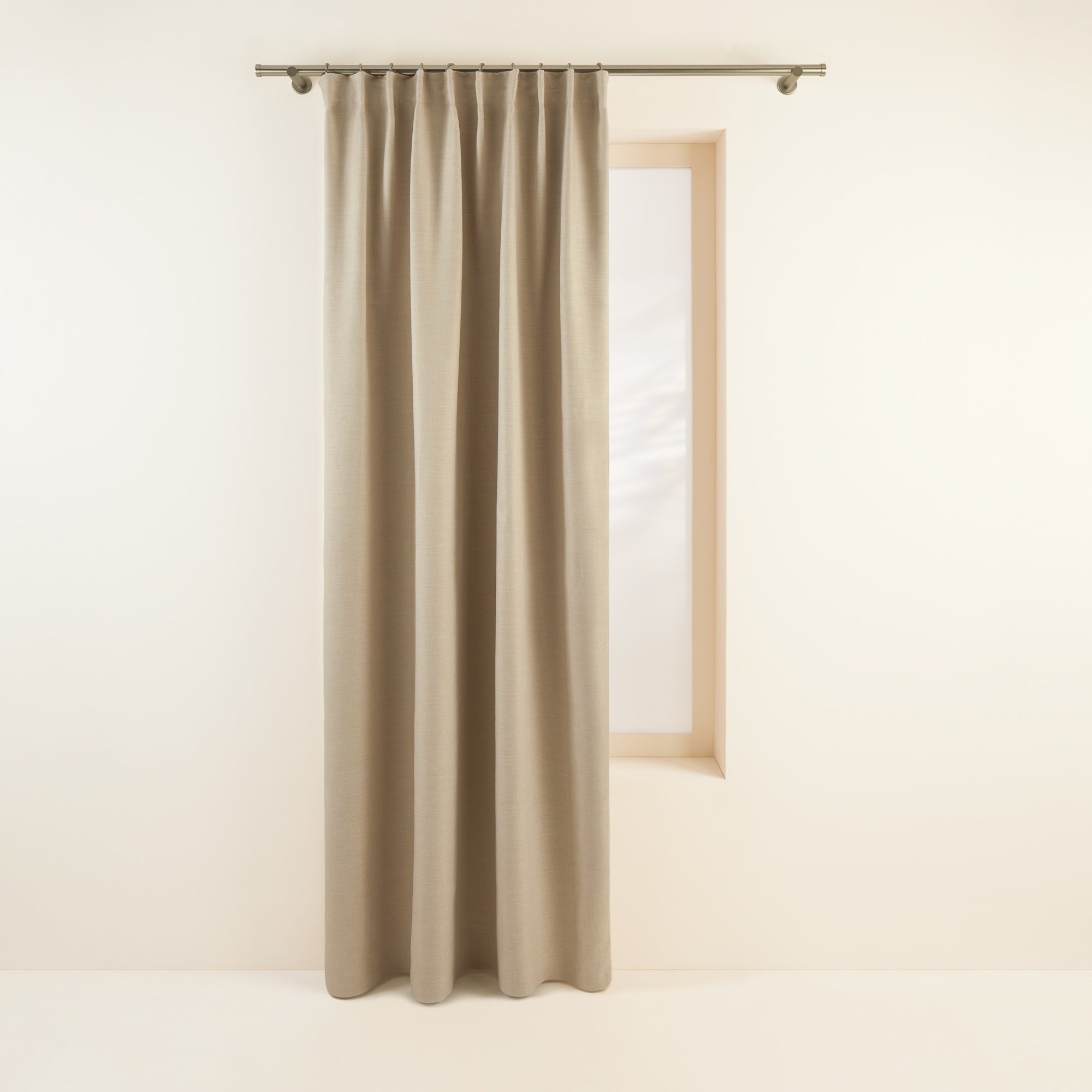 Occultant à galon fronceur LINA naturel