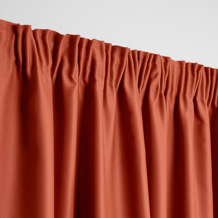 Occultant à galon fronceur NIGHT orange rouille