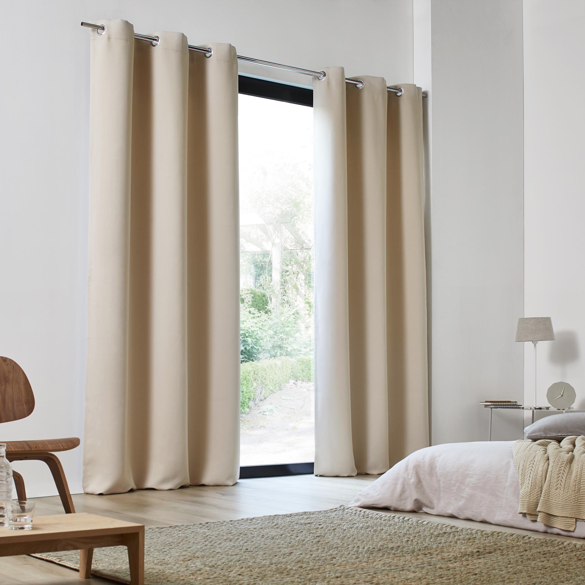 Occultant à oeillets BLACKOUT beige clair