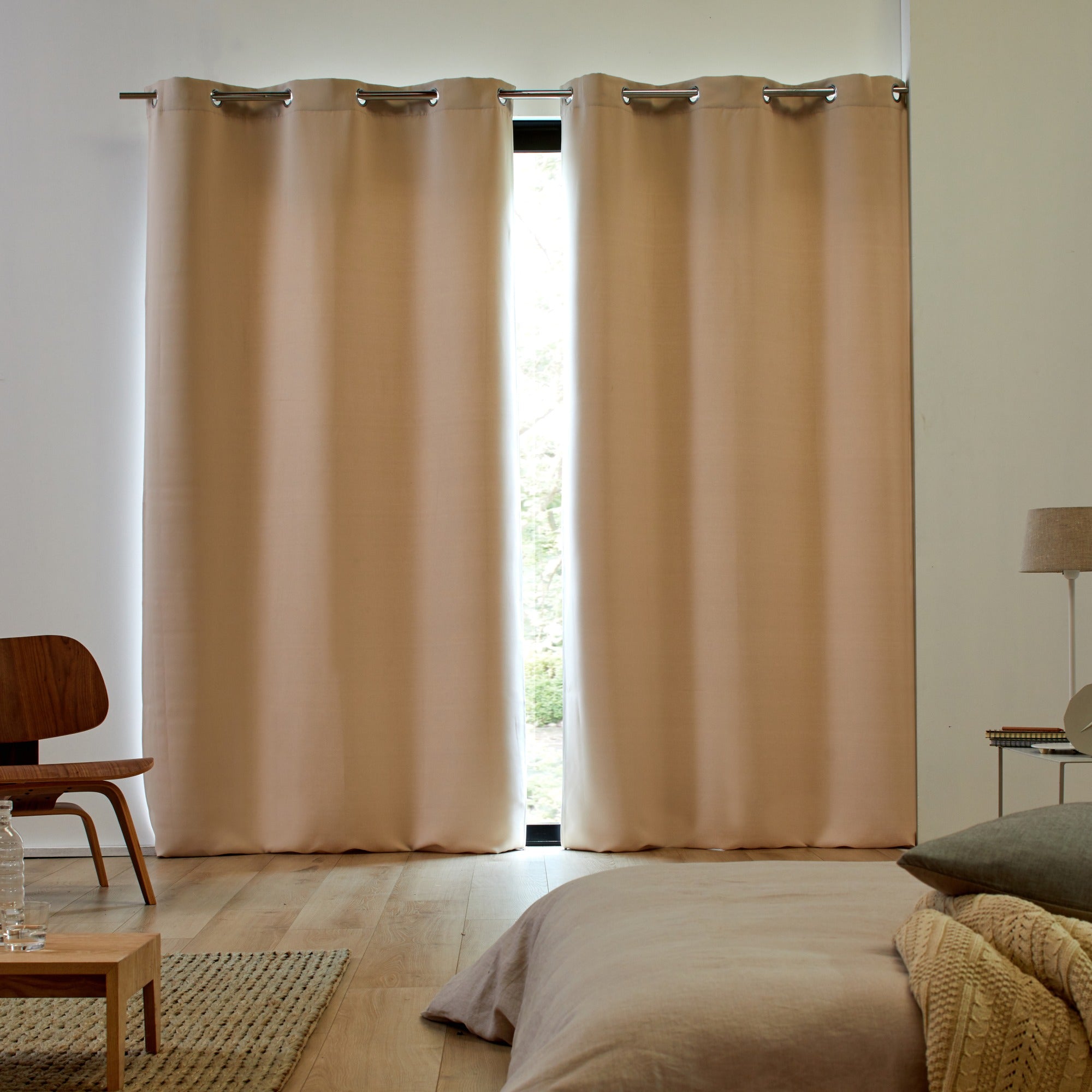 Occultant à oeillets BLACKOUT beige clair