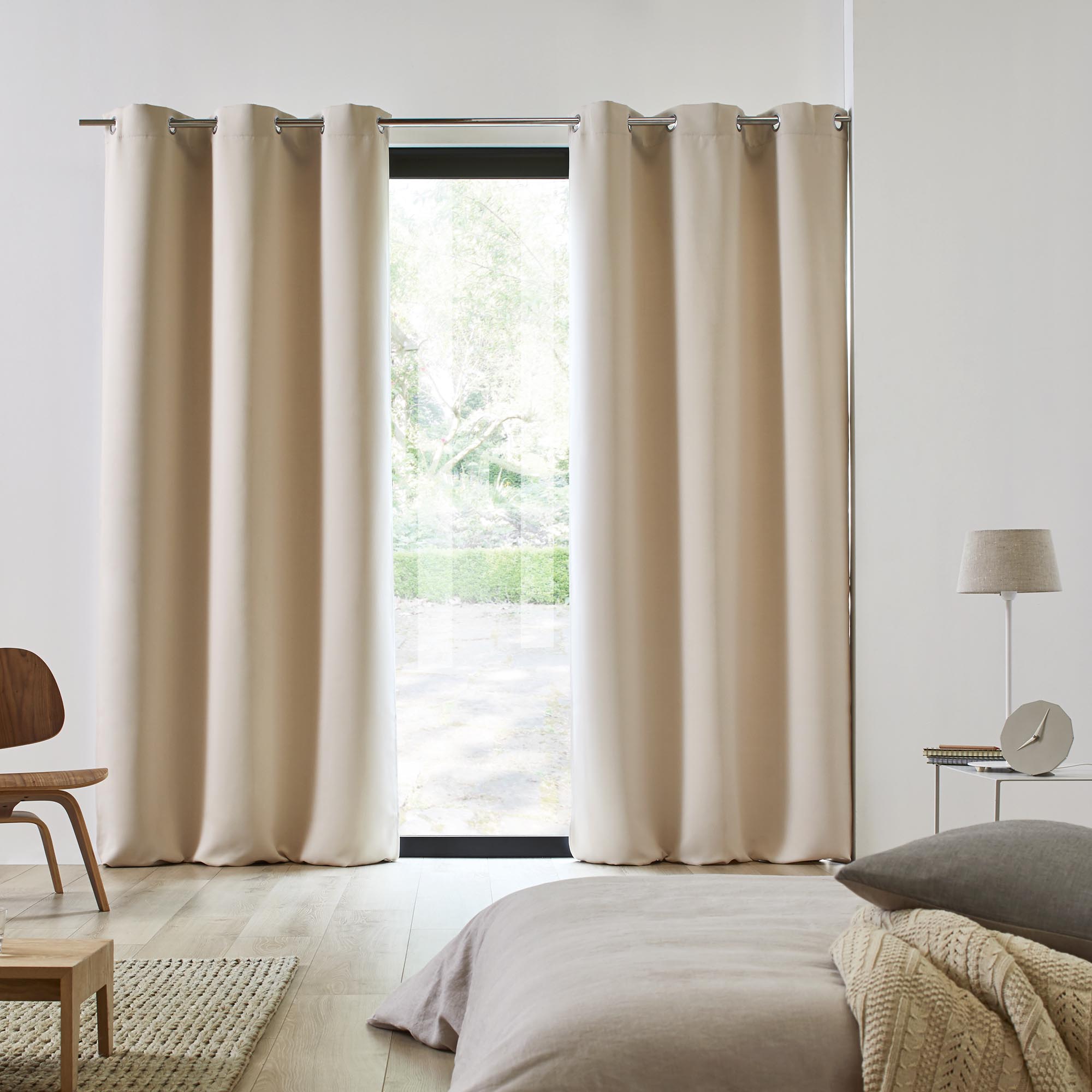 Occultant à oeillets BLACKOUT beige clair