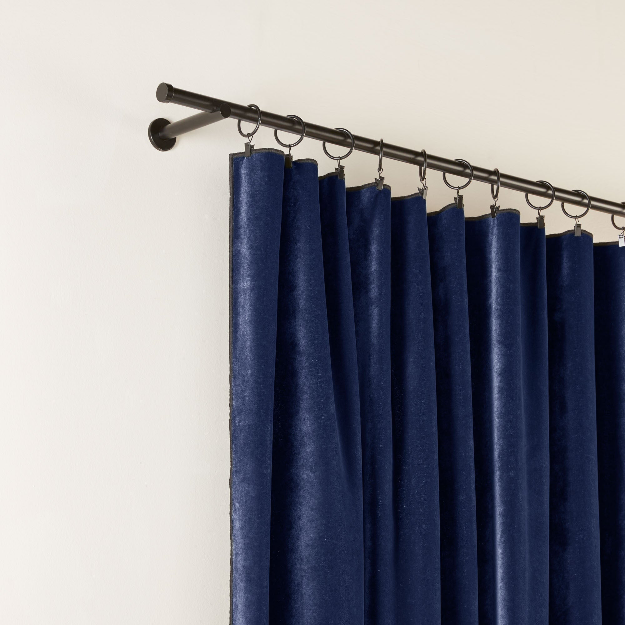 Panneau DARIO bleu nuit et bourdon noir