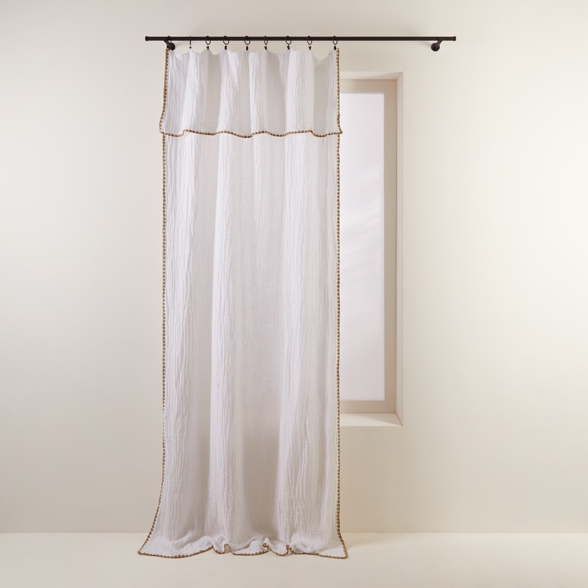 Panneau LALITA blanc et jaune indien