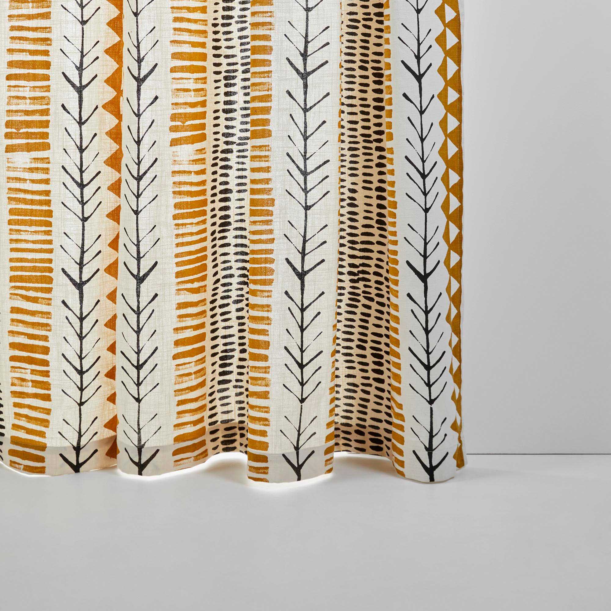 Panneau MAHDI naturel ocre et noir