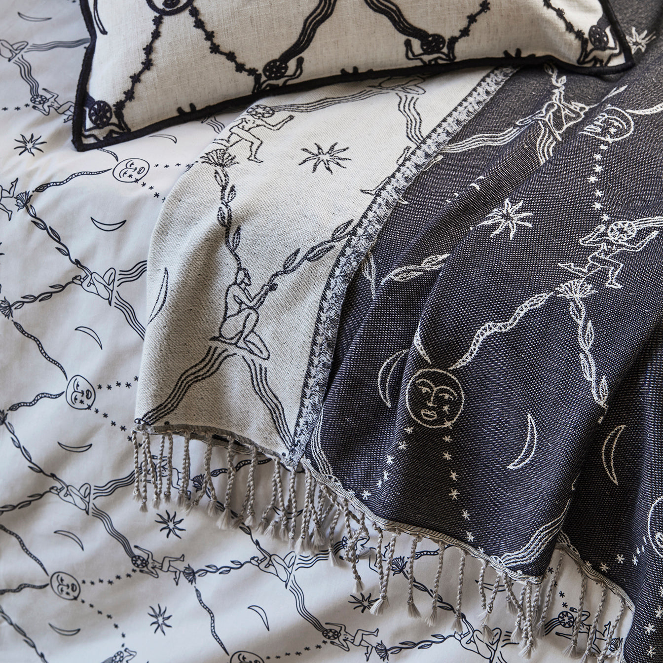 Plaid ASTRA noir et écru