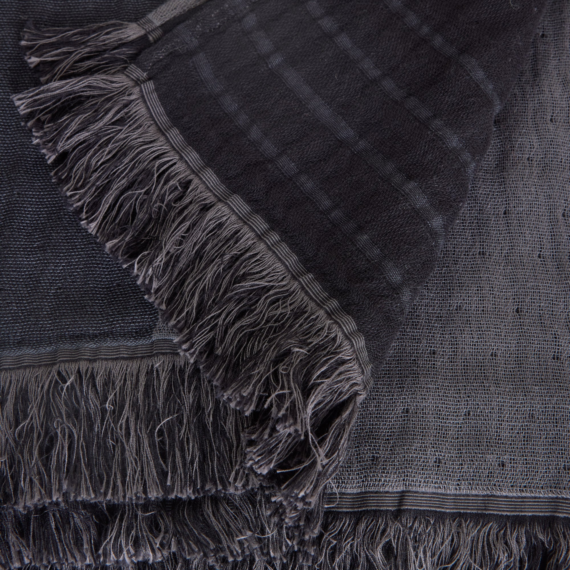 Plaid CHARLY noir graphite