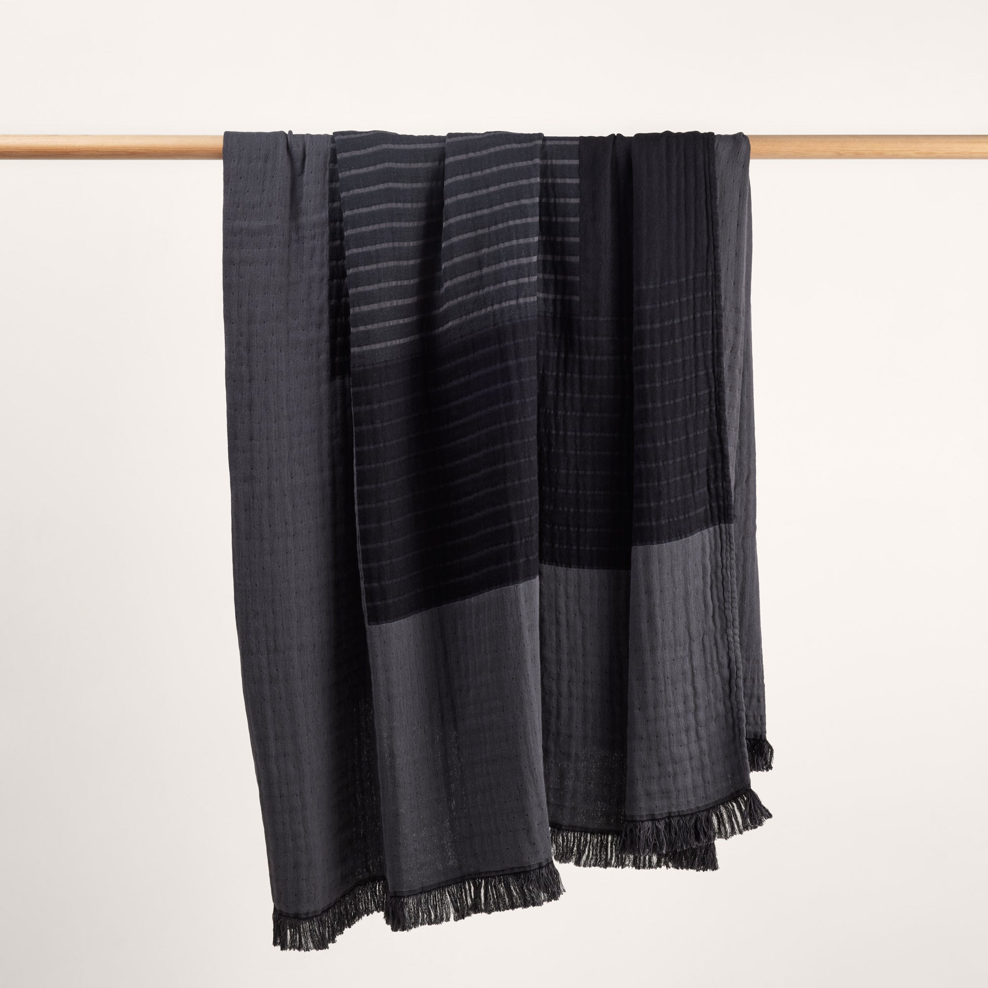 Plaid CHARLY noir graphite