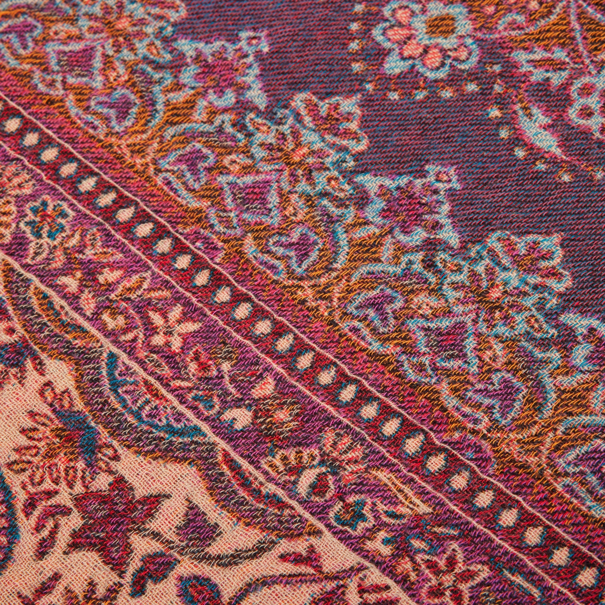 Plaid FARAH rouge d'orient