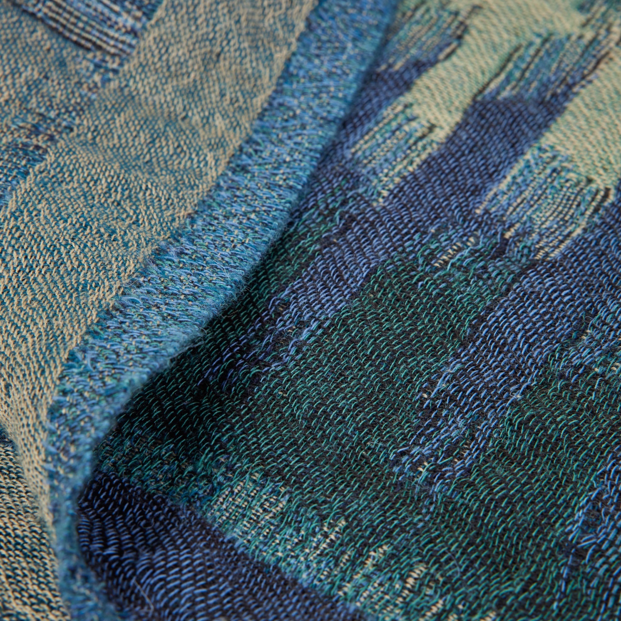 Plaid KHAN indigo