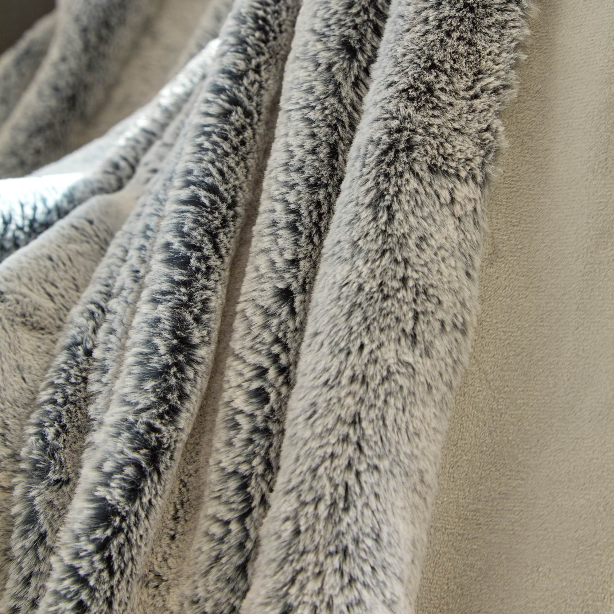 Plaid SAMARA gris cendré
