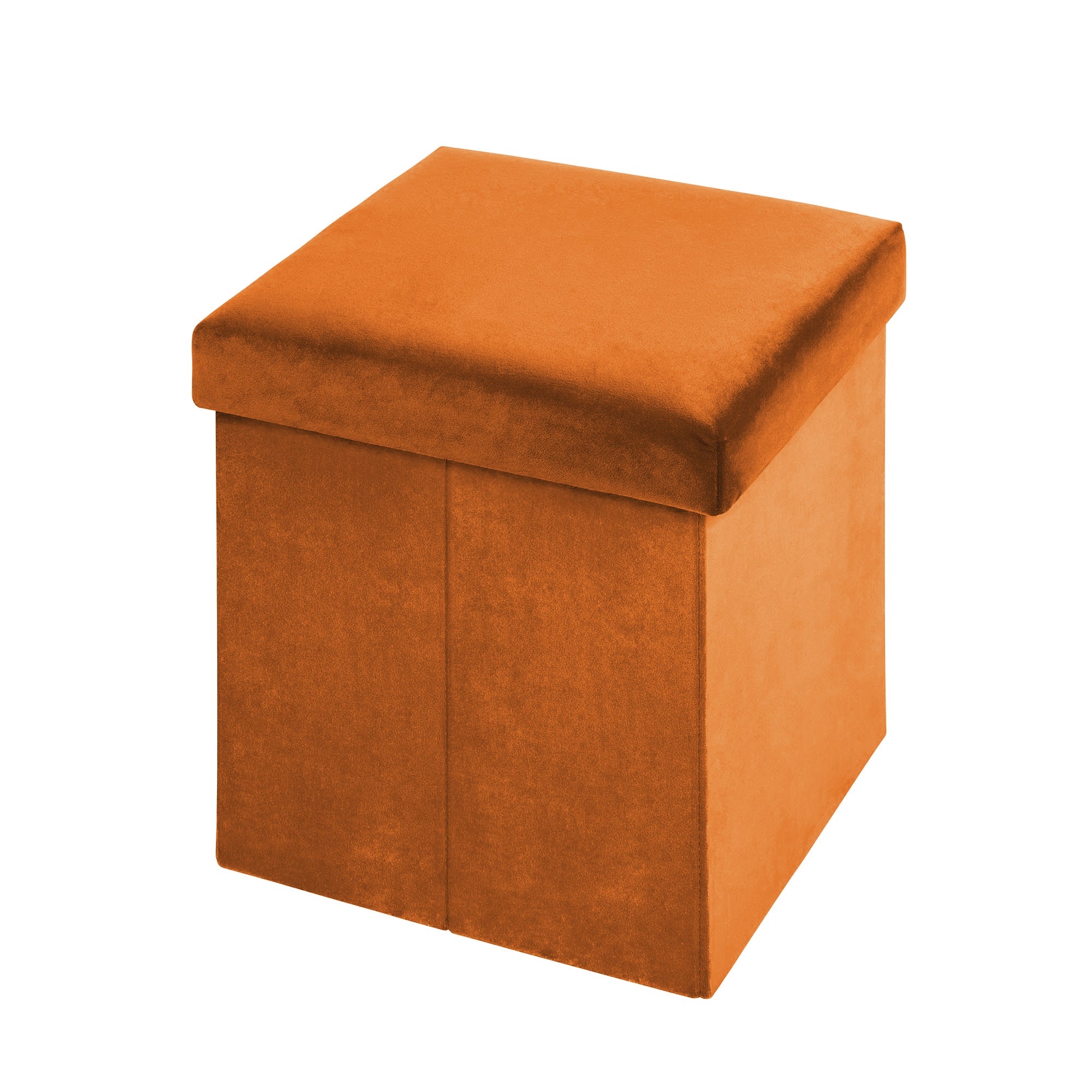 Pouf de rangement ENZO orange