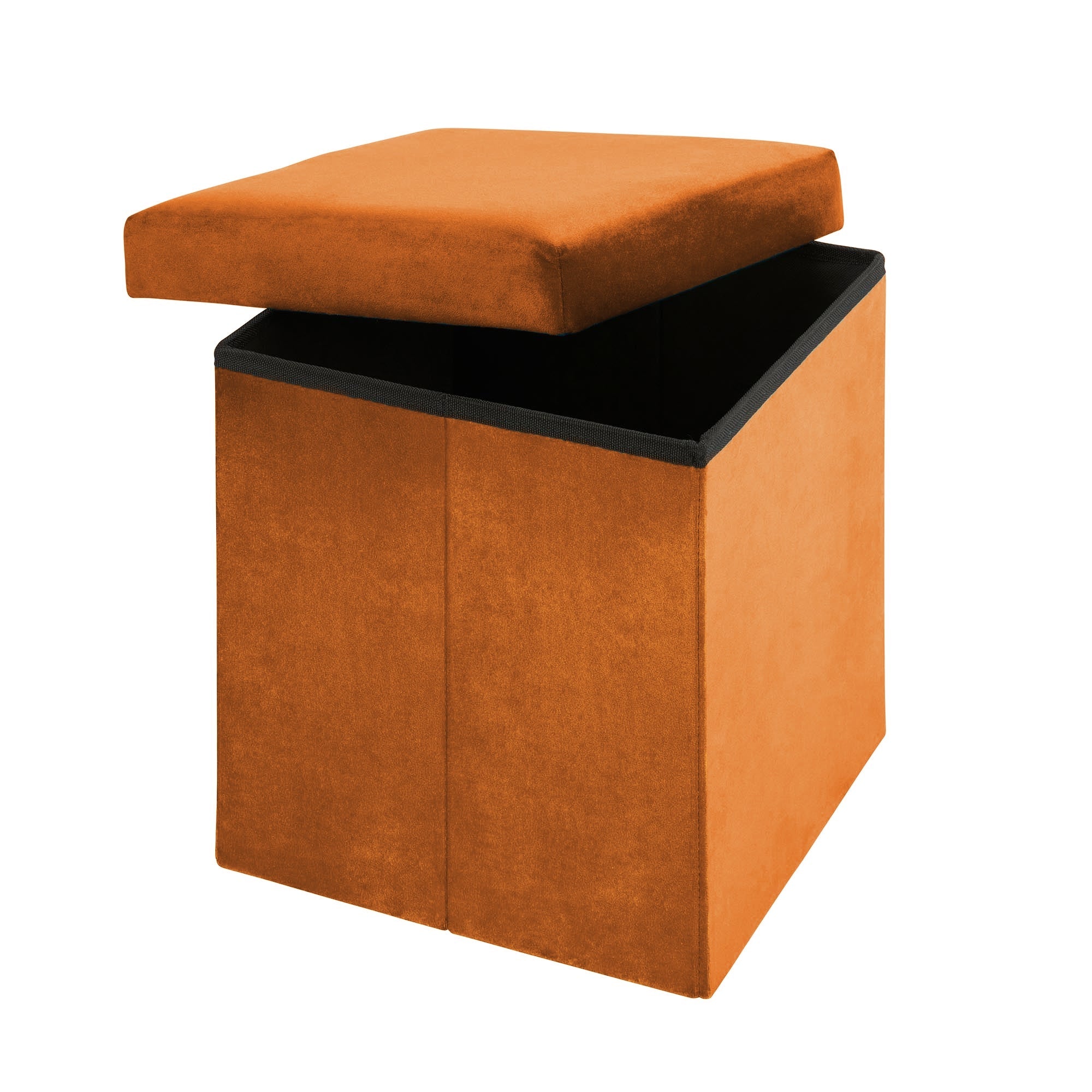 Pouf de rangement ENZO orange