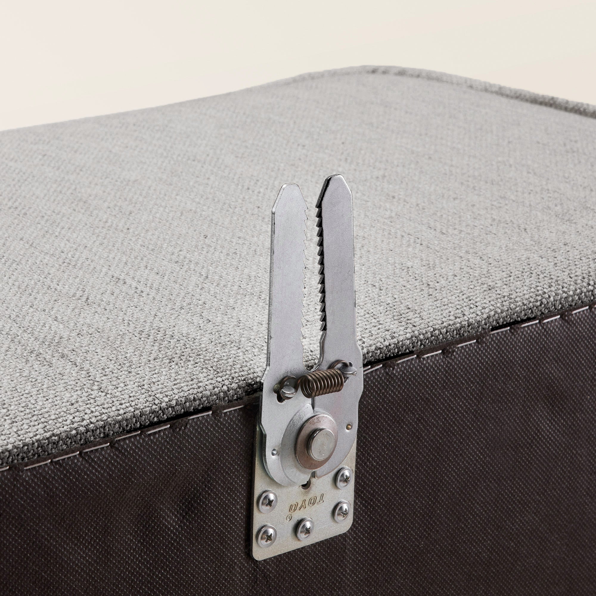 Pouf modulable ANDERS gris moyen chiné