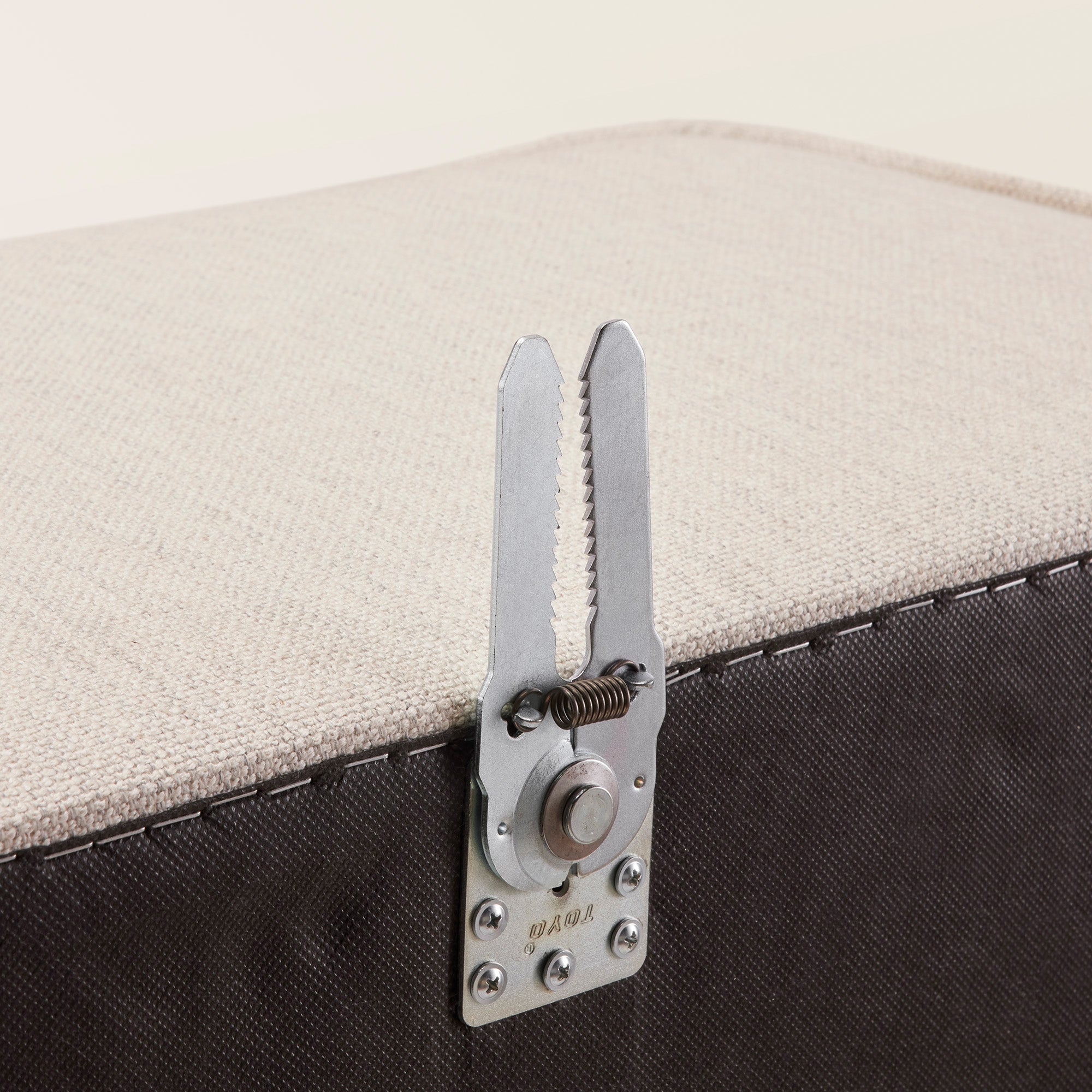 Pouf modulable ANDERS ivoire grisé