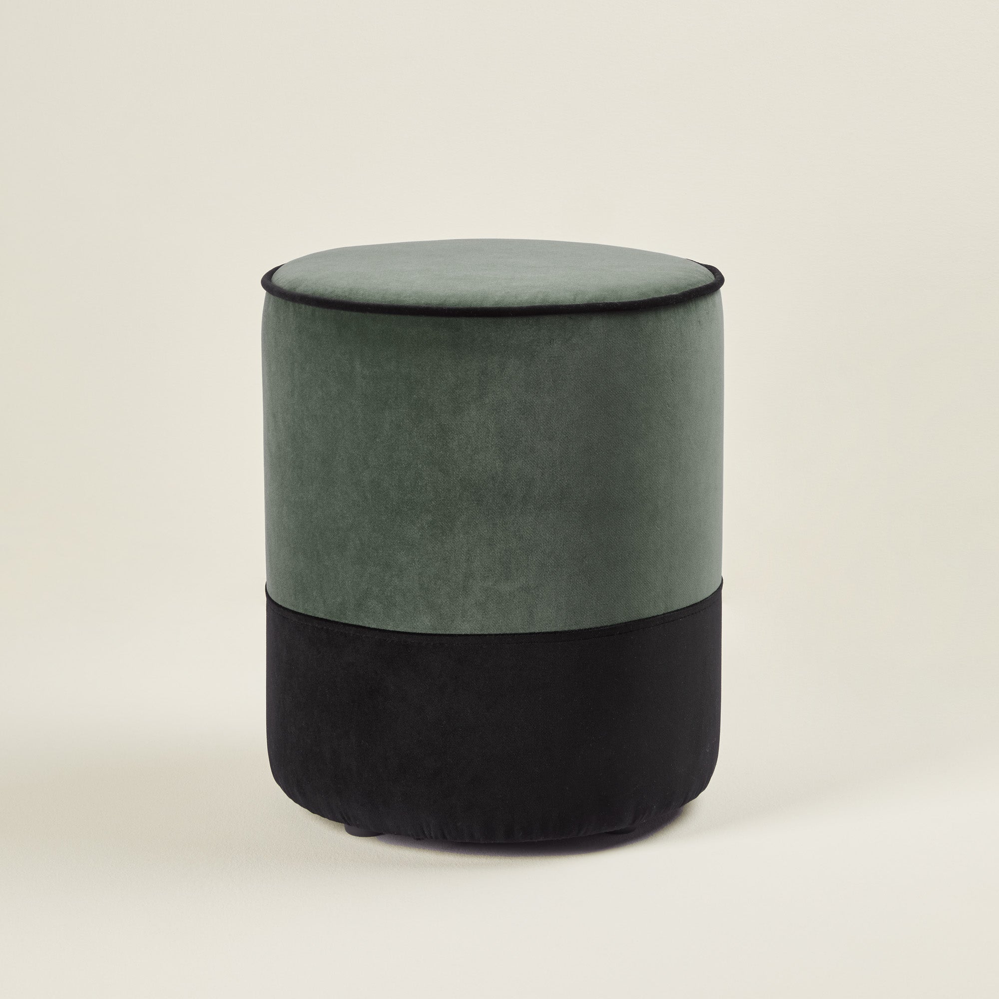 Pouf NOE kaki et noir