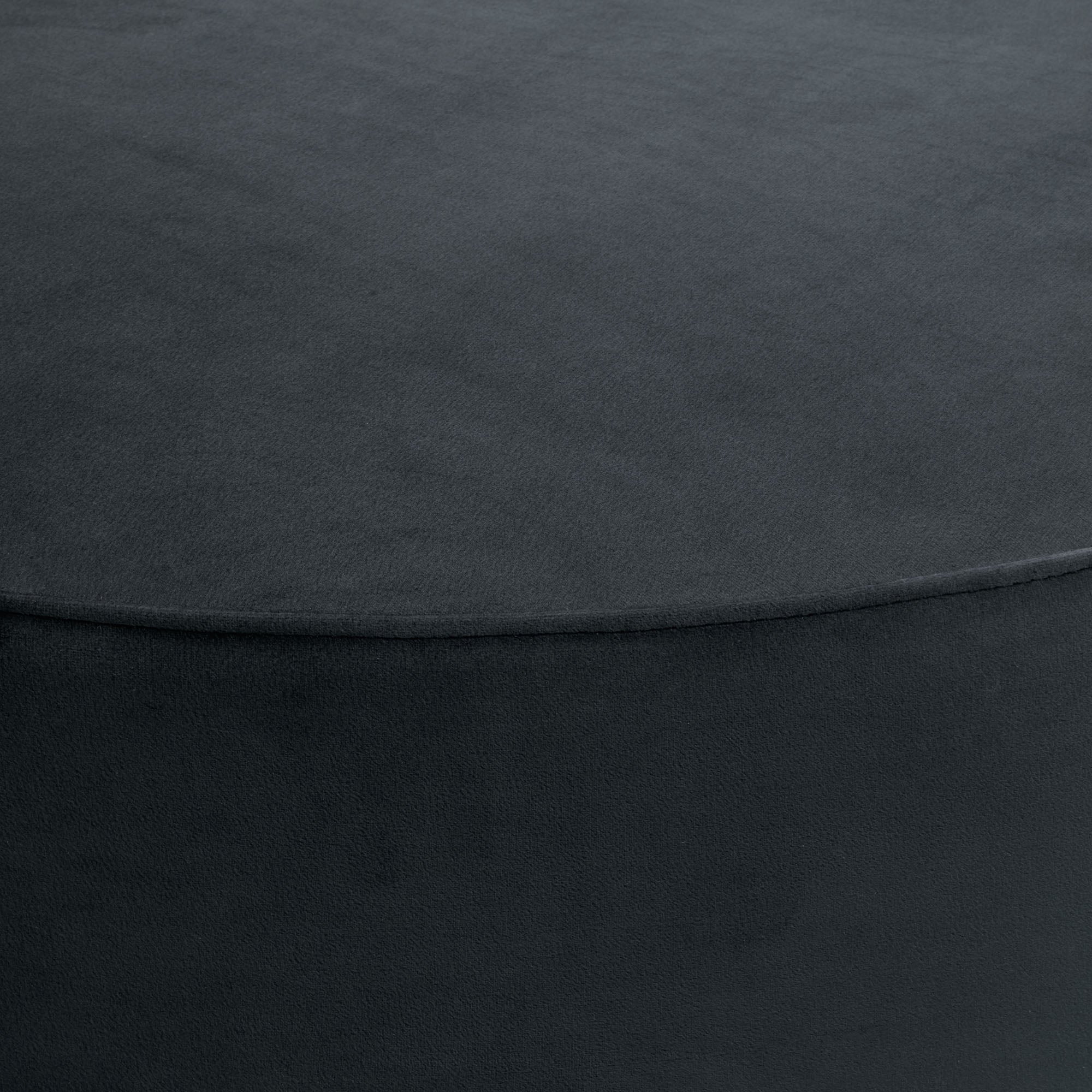 Pouf ROMEO velours vintage graphite