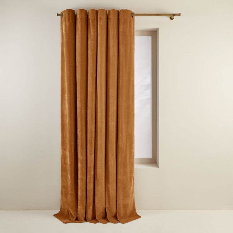 Rideau à oeillets dorés DARIO camel