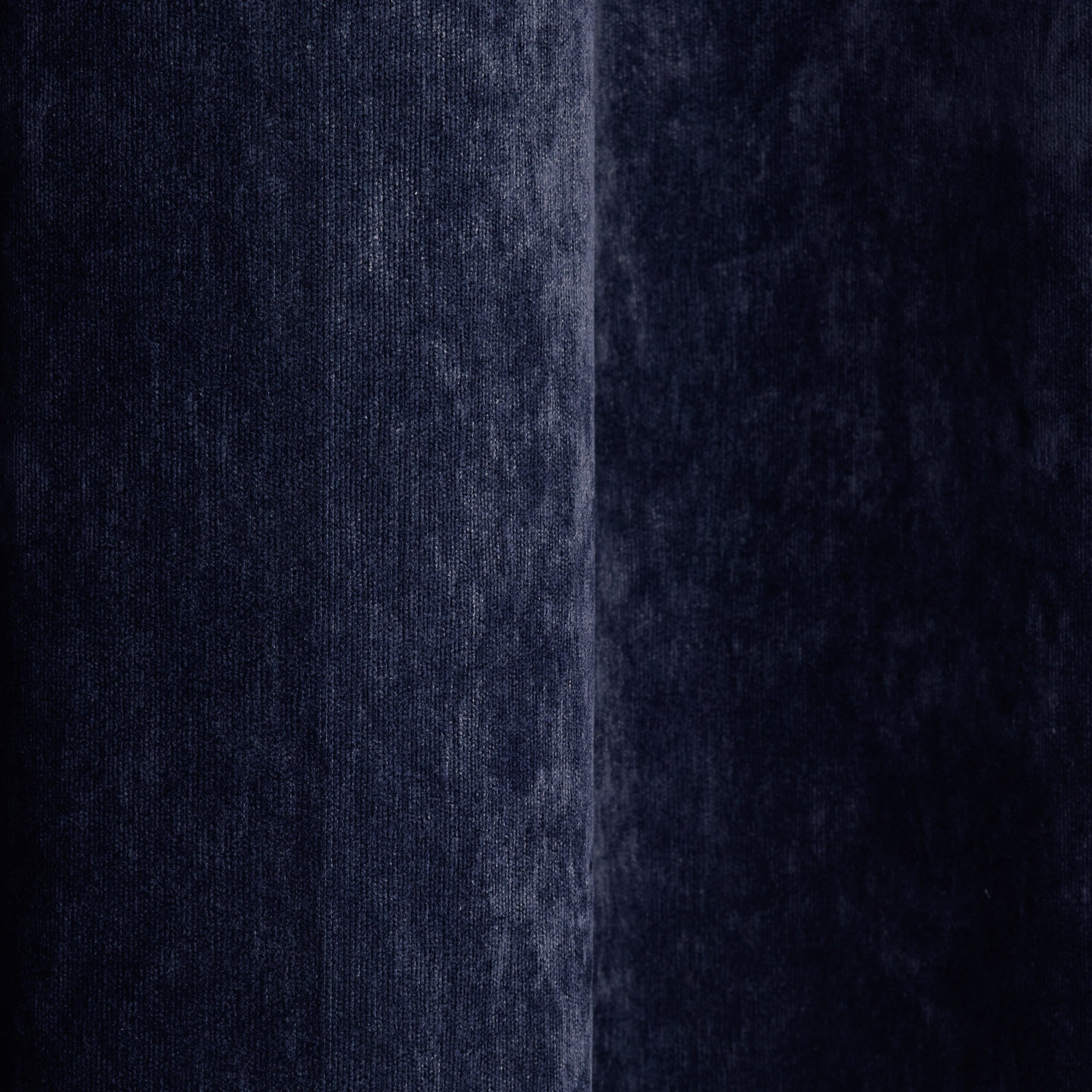 Rideau à oeillets BAZYL bleu noir