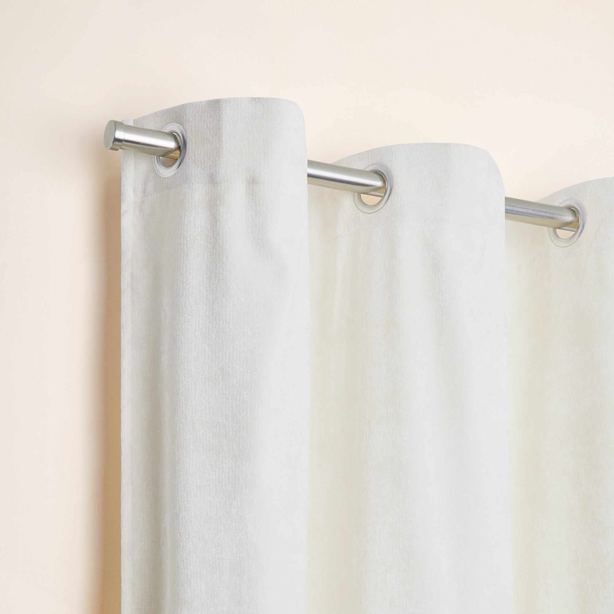 Rideau à oeillets BAZYL ivoire