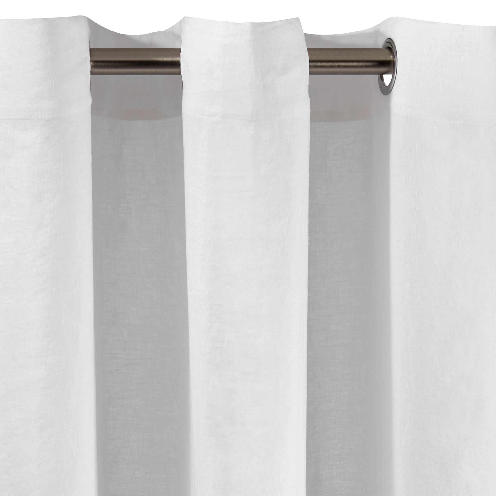 Rideau à oeillets CARLINA blanc pur