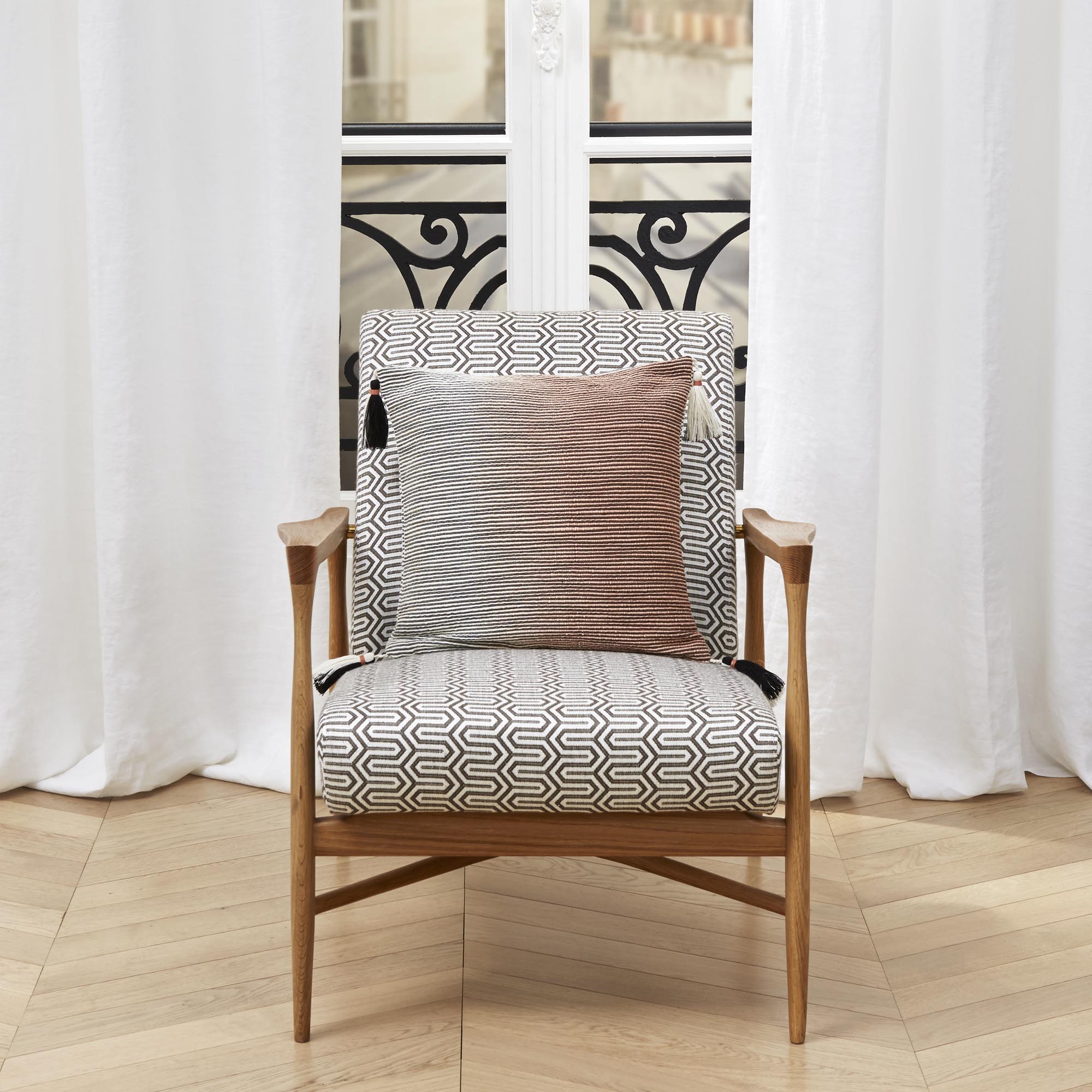 Rideau à oeillets CARLINA blanc pur