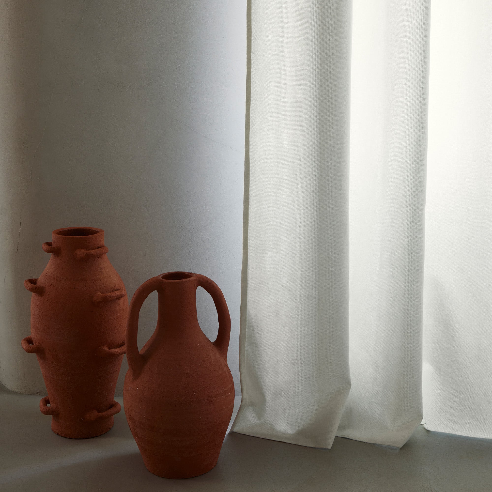 Rideau à oeillets CLEOFIL blanc cassé