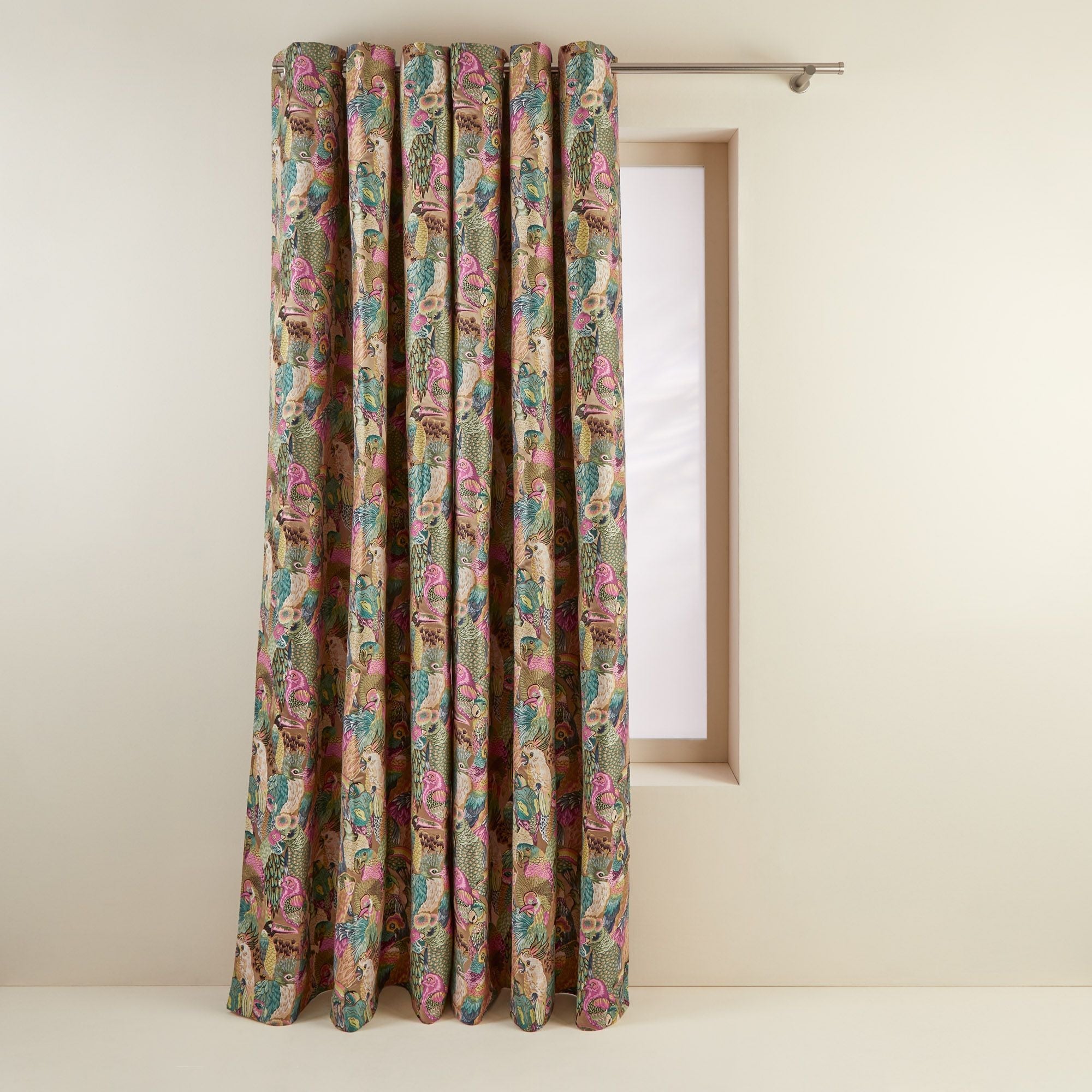 Rideau à oeillets JUNGLE BIRDS macao