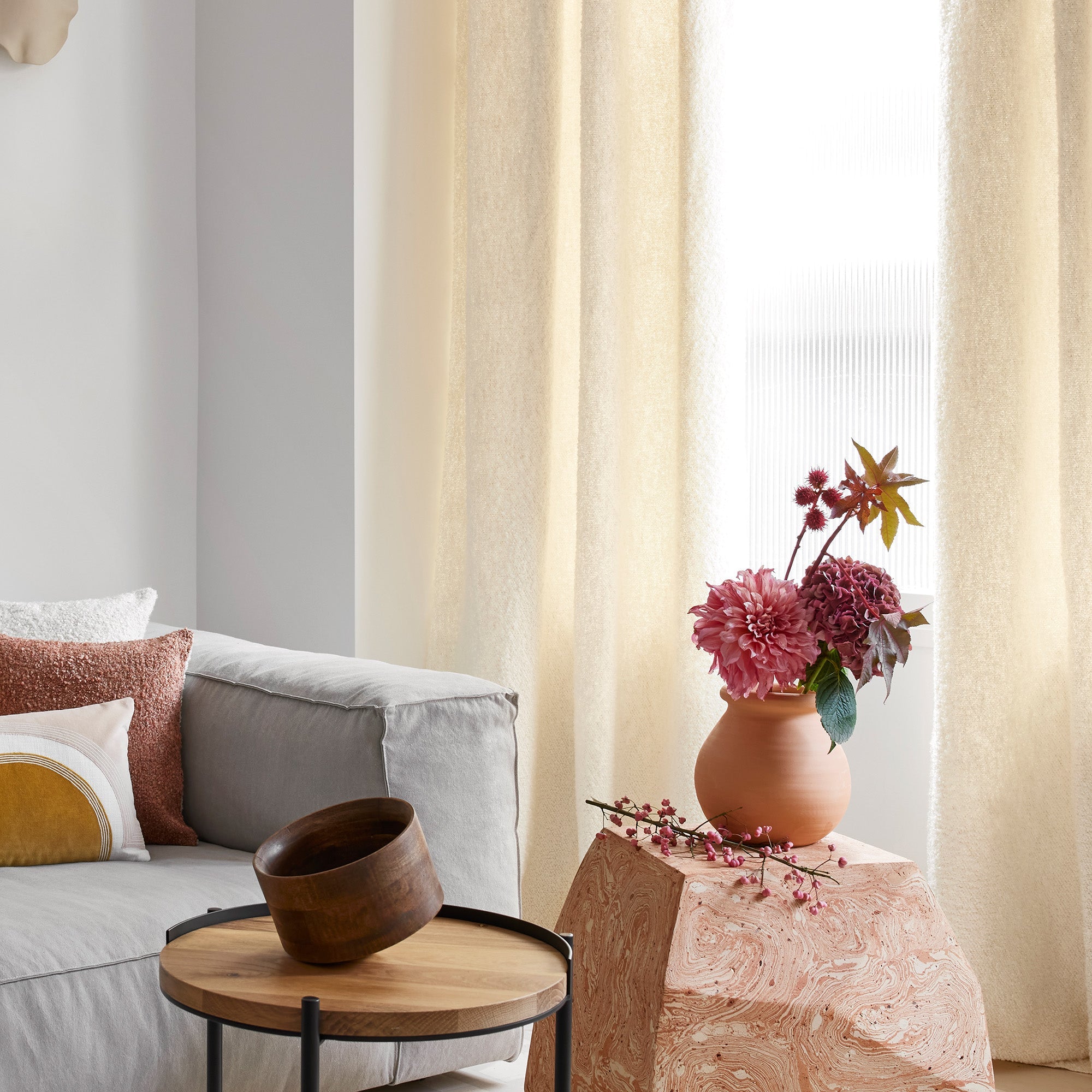 Rideau à oeillets LEONARD ivoire