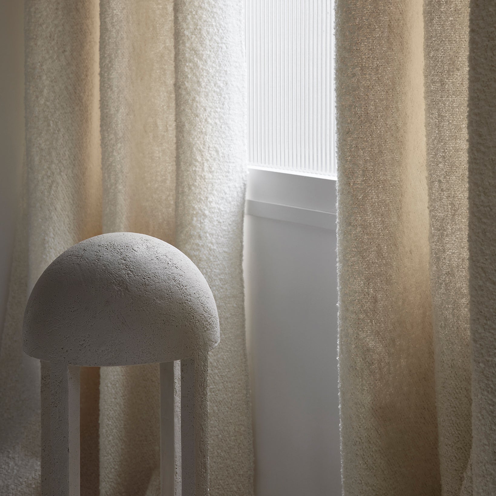 Rideau à oeillets LEONARD ivoire