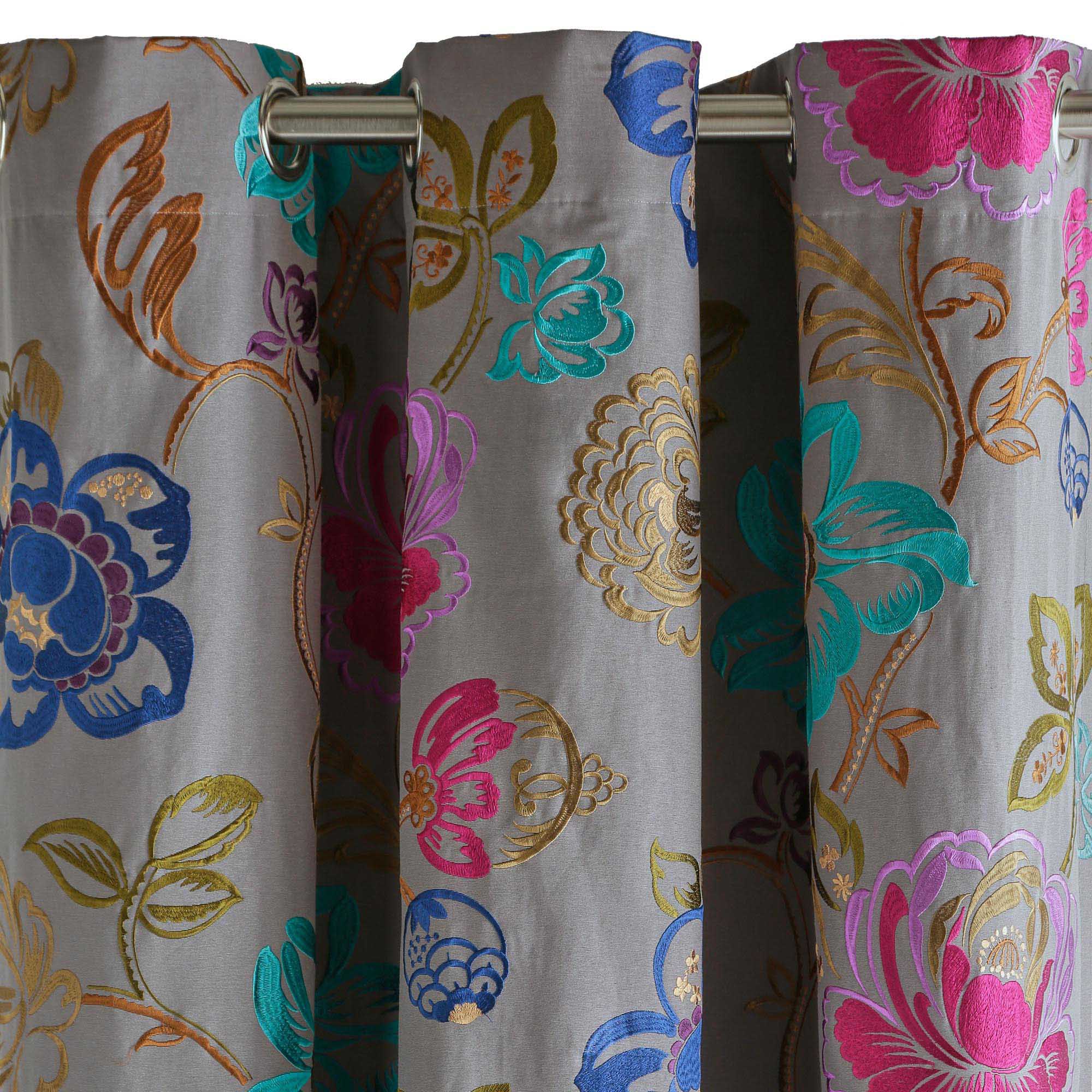 Rideau à oeillets MAGELLAN plomb