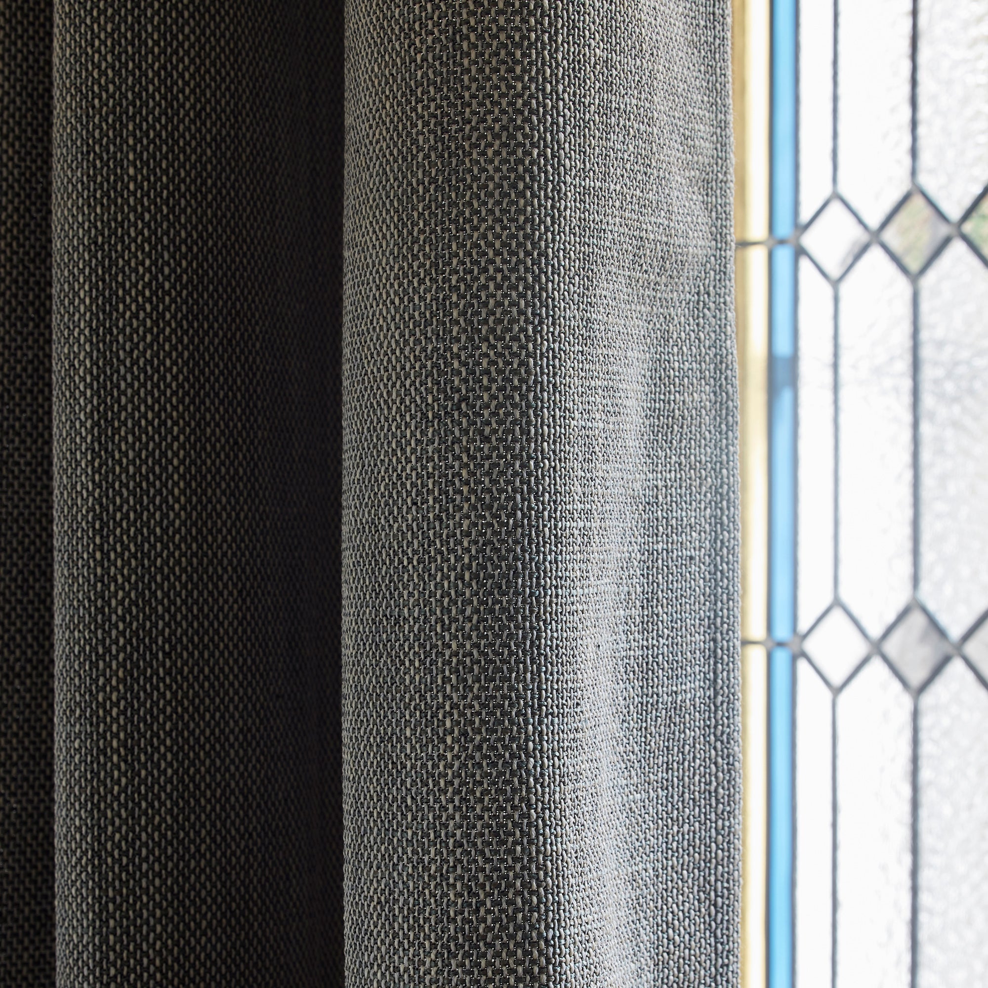 Rideau à oeillets NATALI céladon chiné