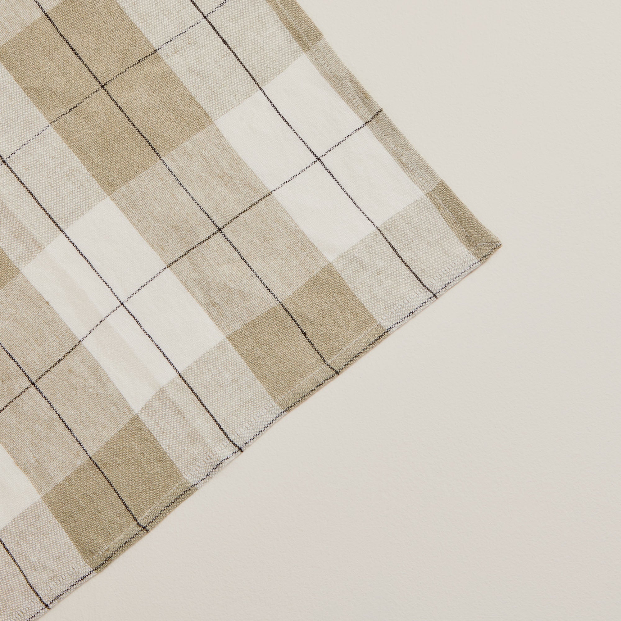 Serviette de table GREGORY naturel et blanc cassé