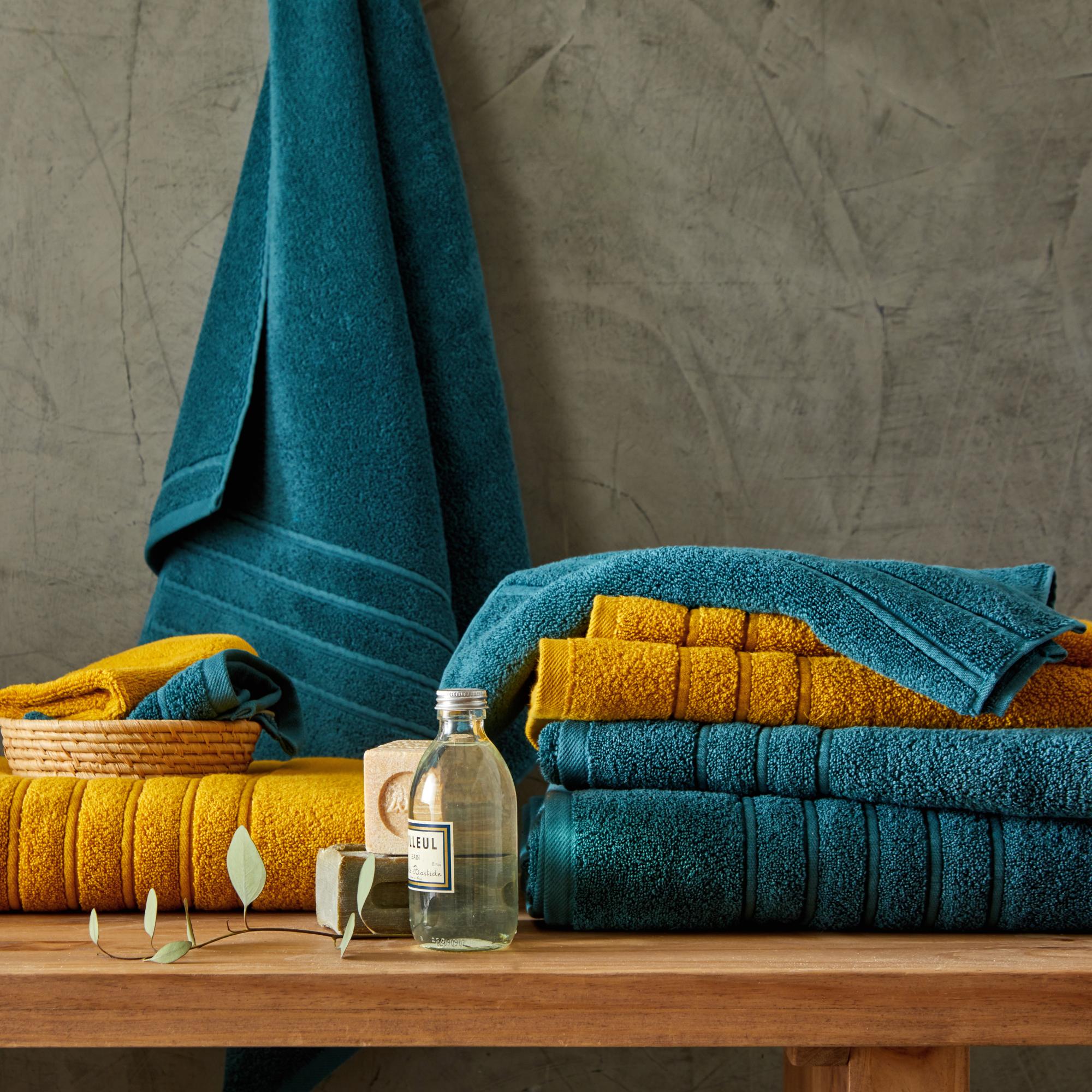 Serviette de toilette CAPRI bleu vert