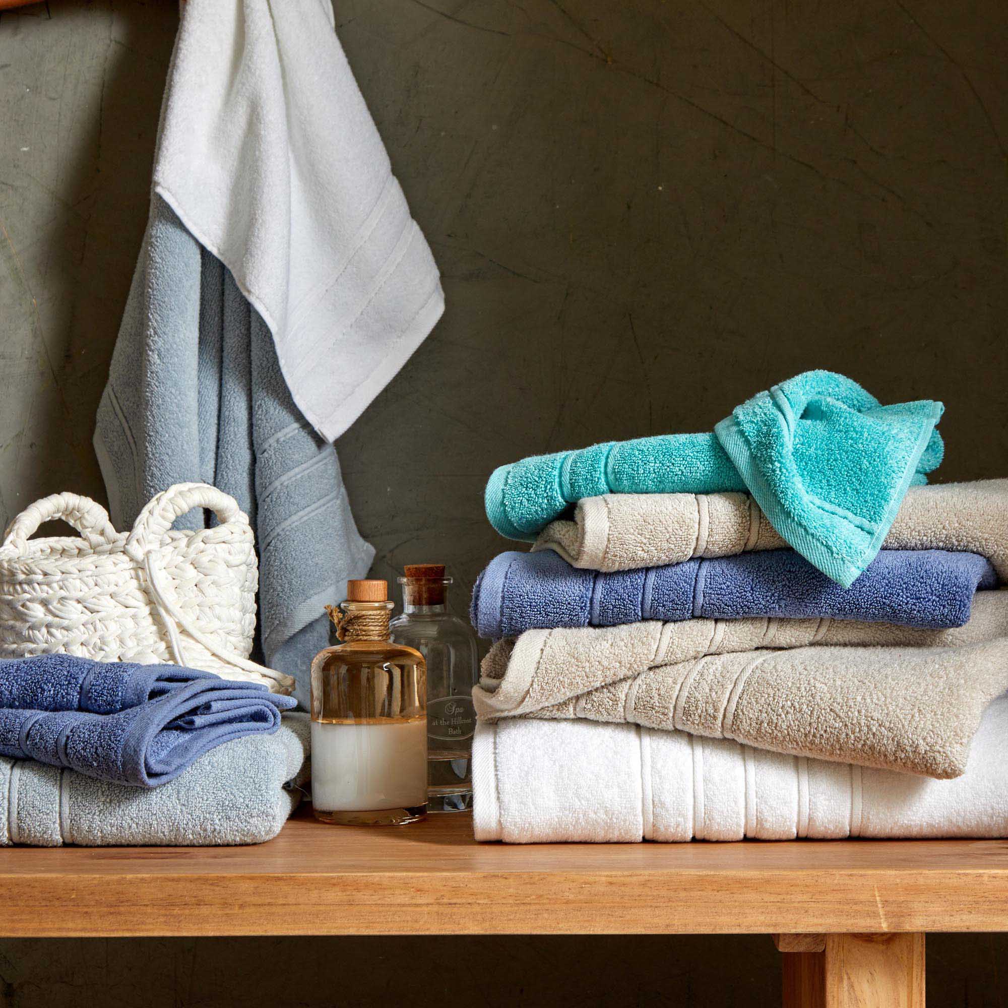 Serviette de toilette CAPRI gris perle