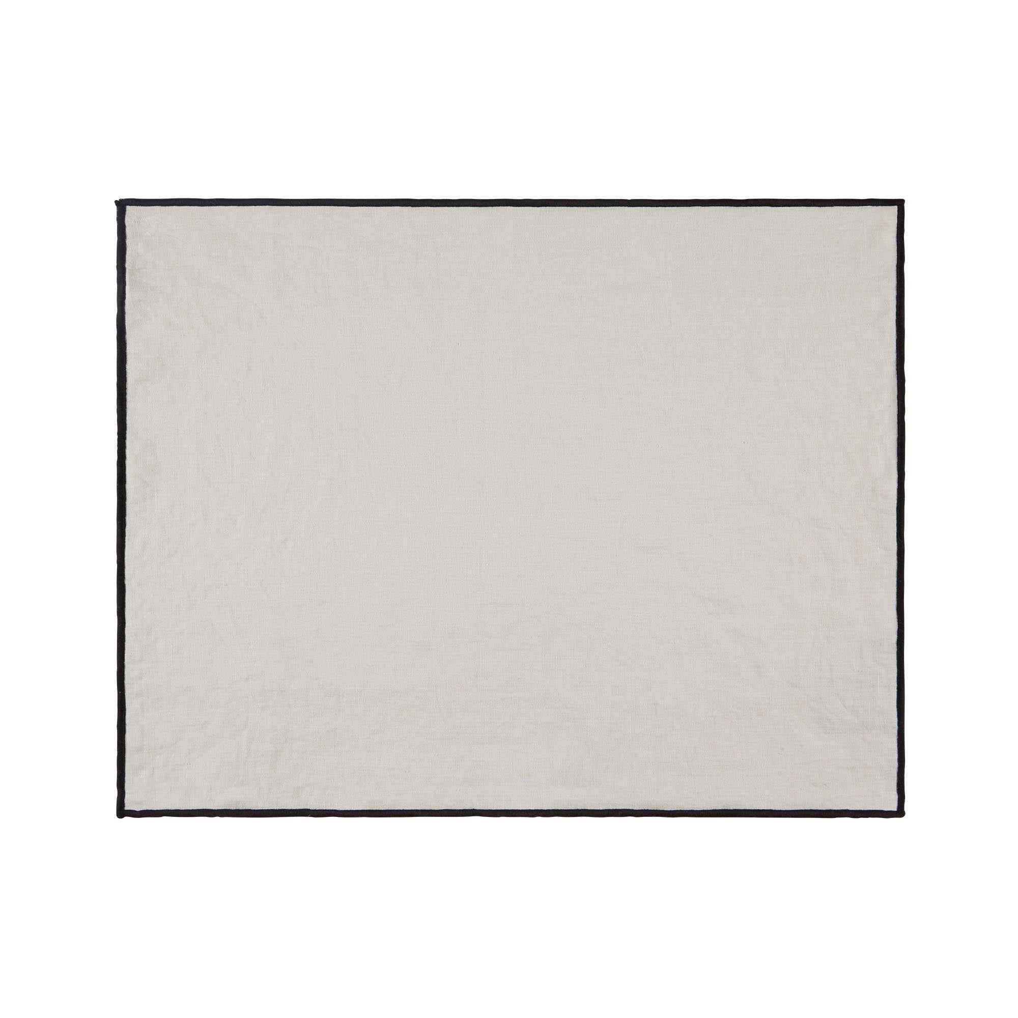 Set de table CARLINA calcaire et bourdon noir