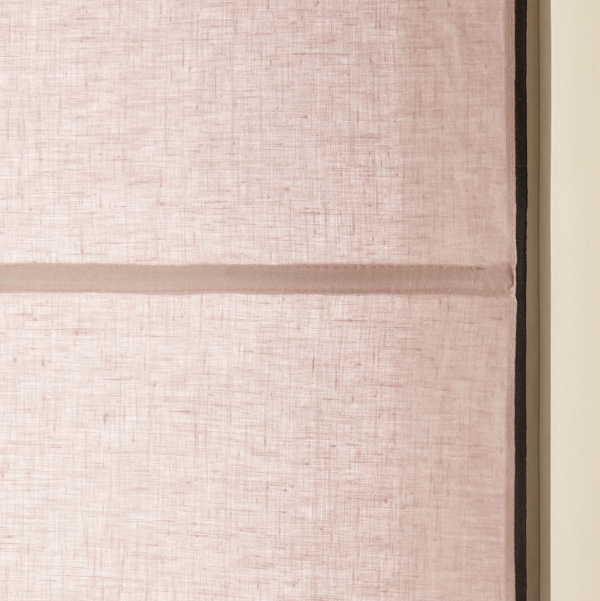 Store bateau CARLINA rose poudré et bourdon noir