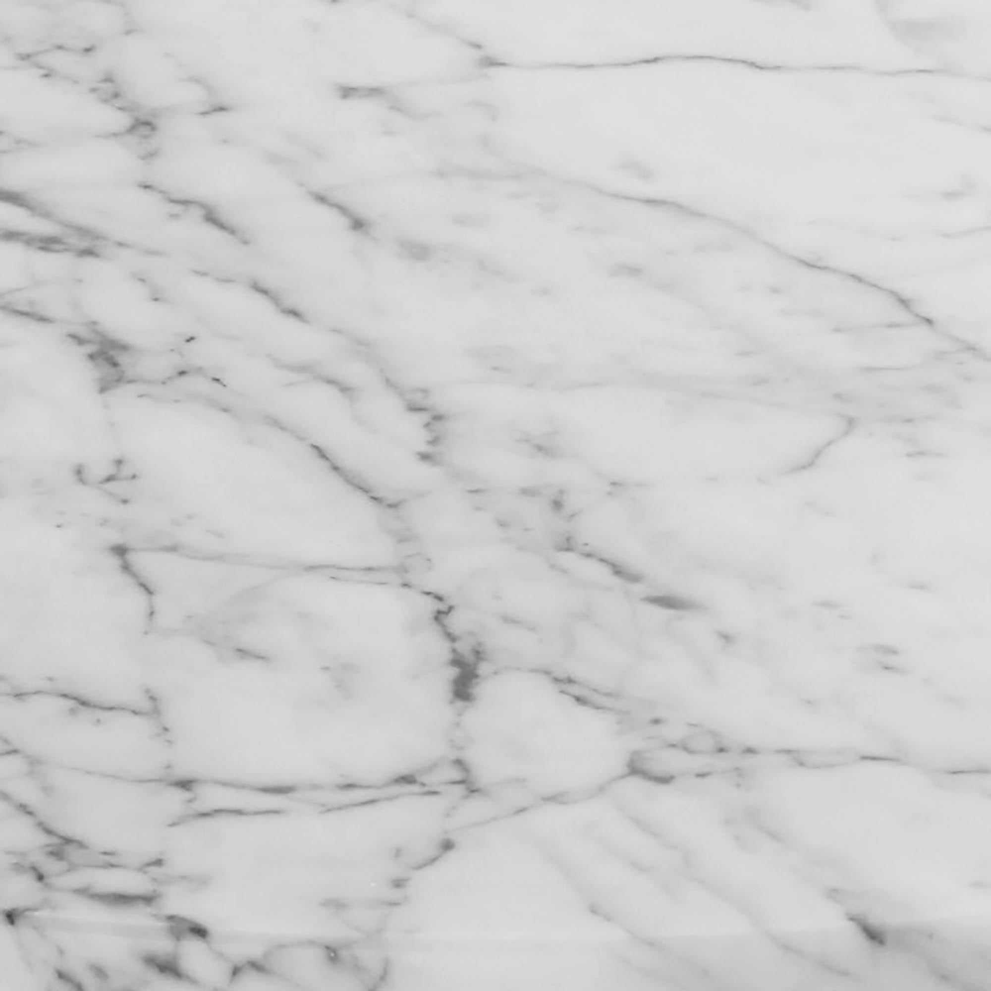 Table d'appoint LARA bois et blanc de carrare