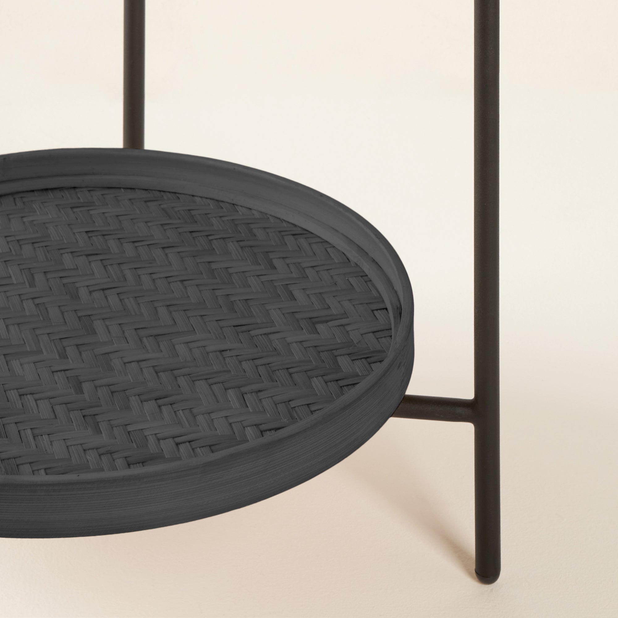 Table d'appoint RAKEL noir mat