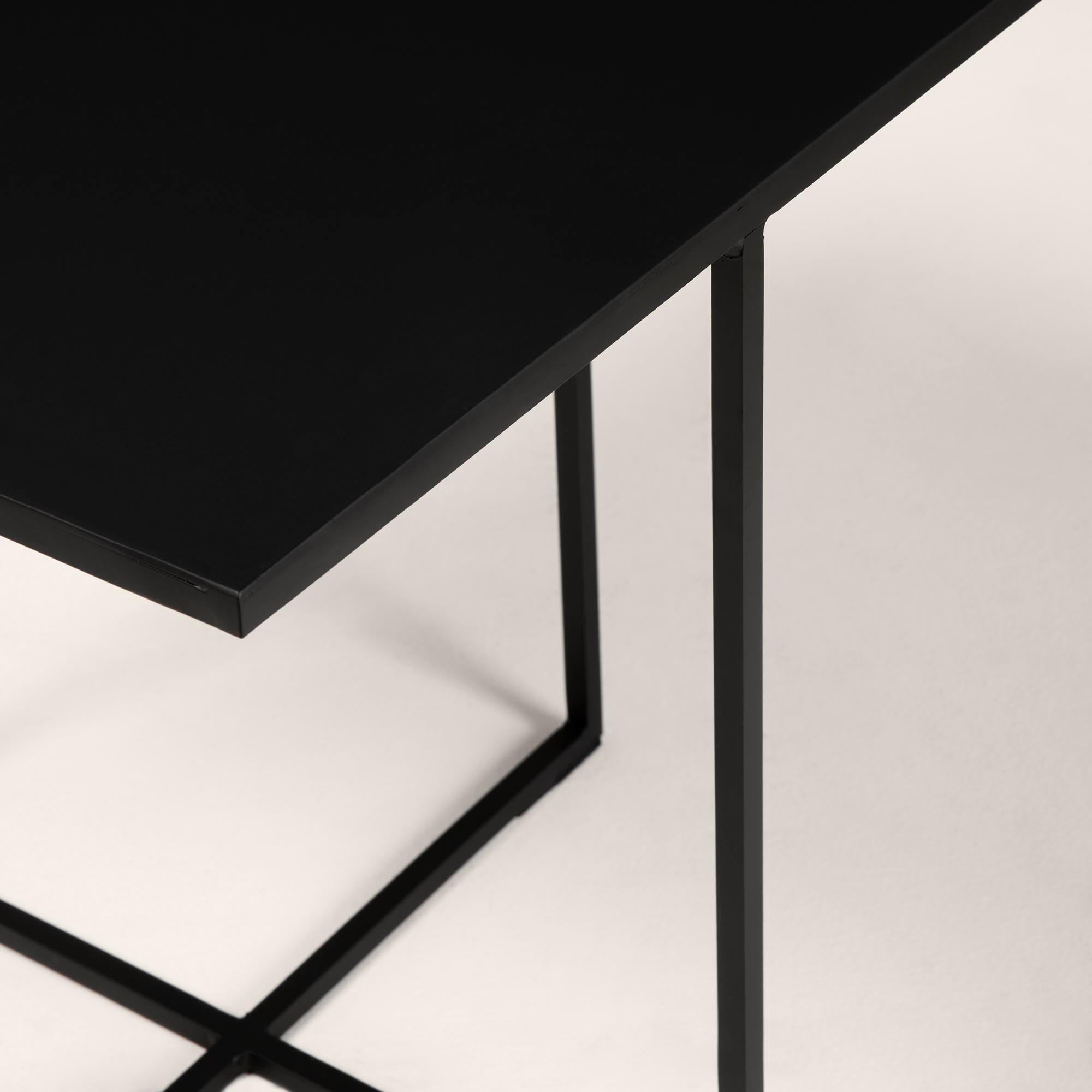 Table d'appoint XENIA noir mat