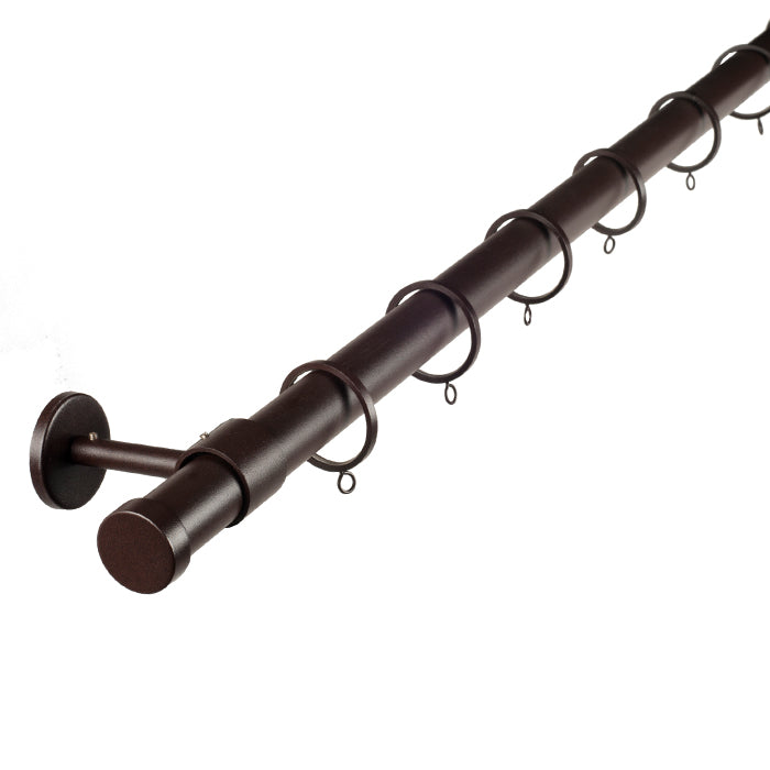 Tringle à rideaux ALMA brun
