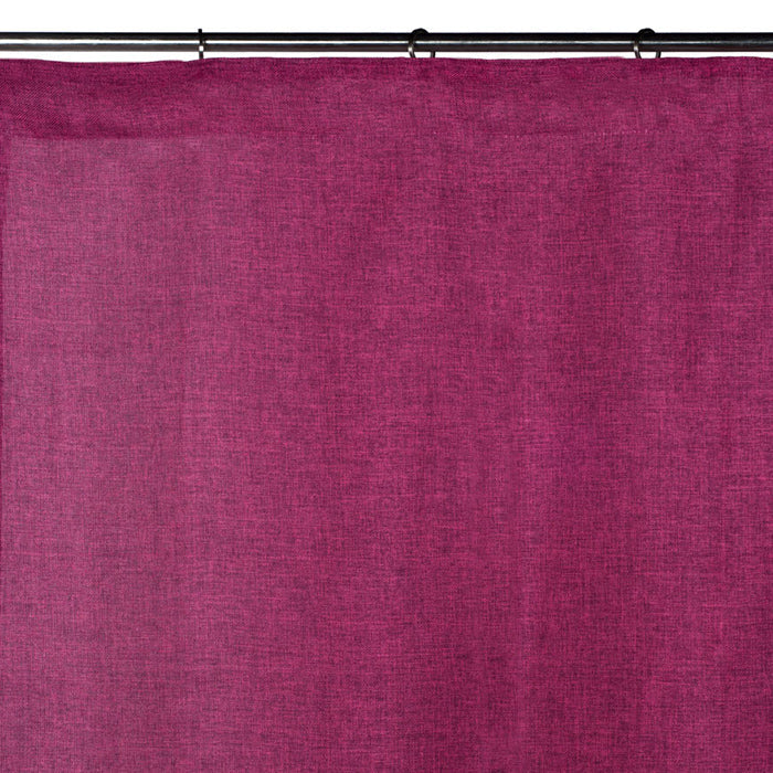 Voilage à galon fronceur CINNAMON rouge rose