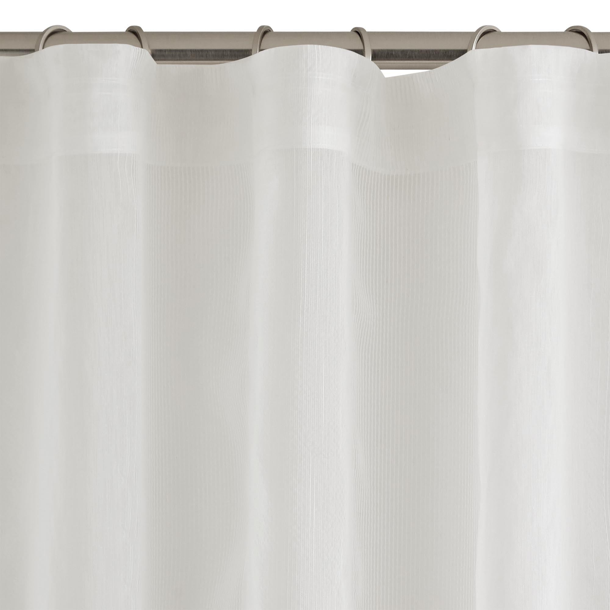 Voilage à galon fronceur ESTOMPE blanc