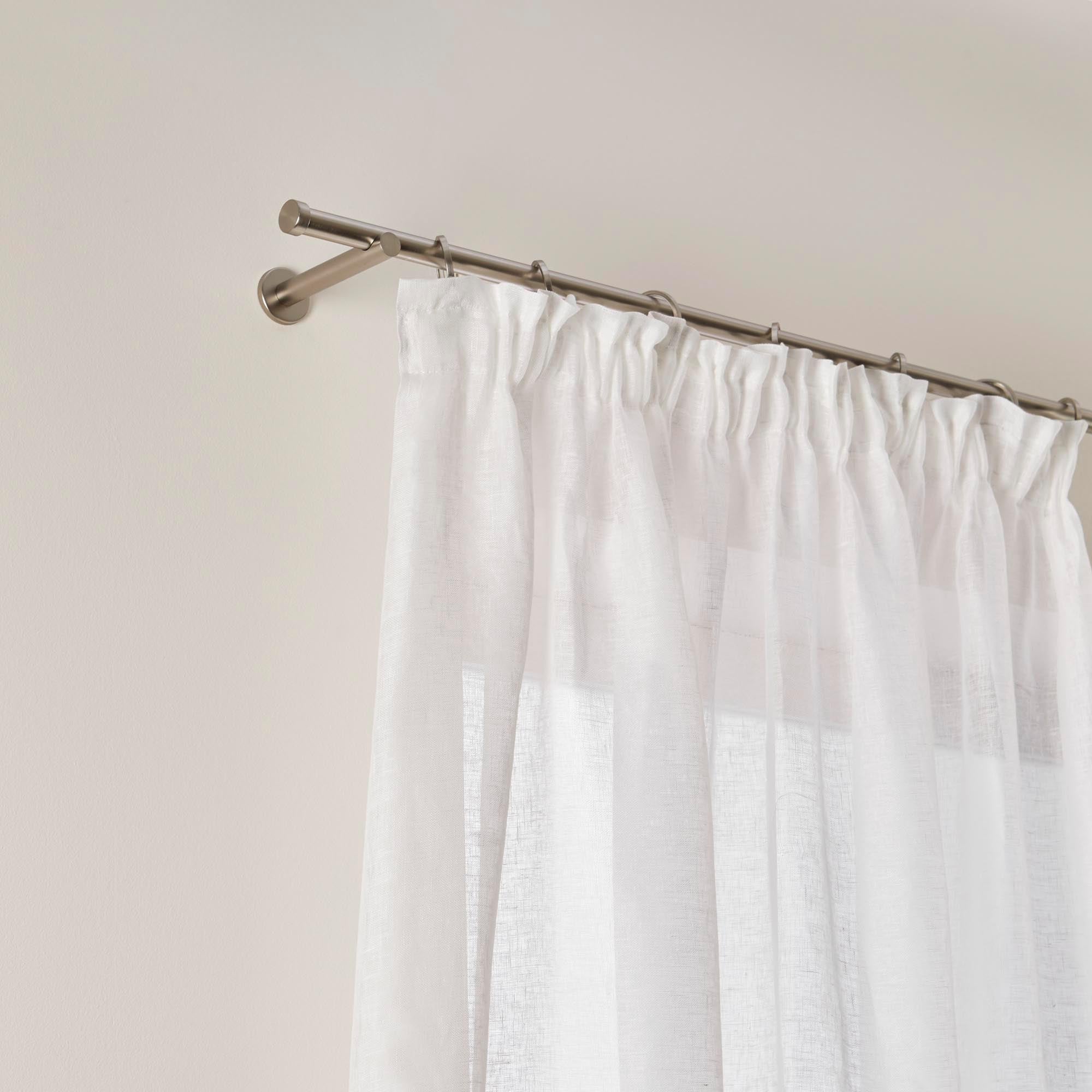 Voilage à galon fronceur SHADOW blanc pur