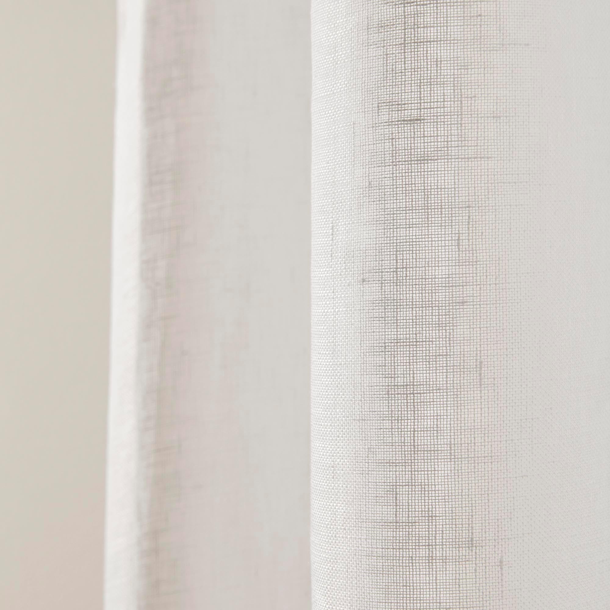 Voilage à galon fronceur SHADOW blanc pur