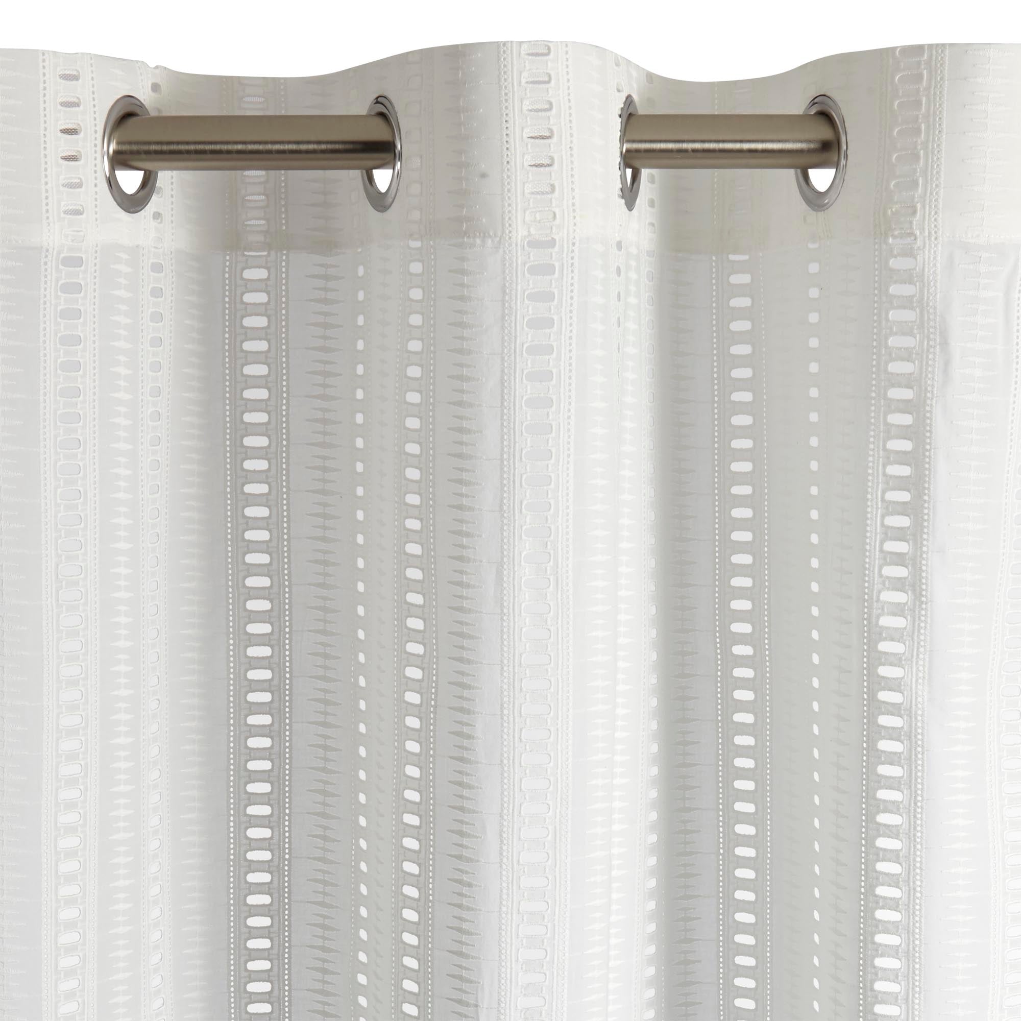 Voilage à oeillets MARLOW blanc